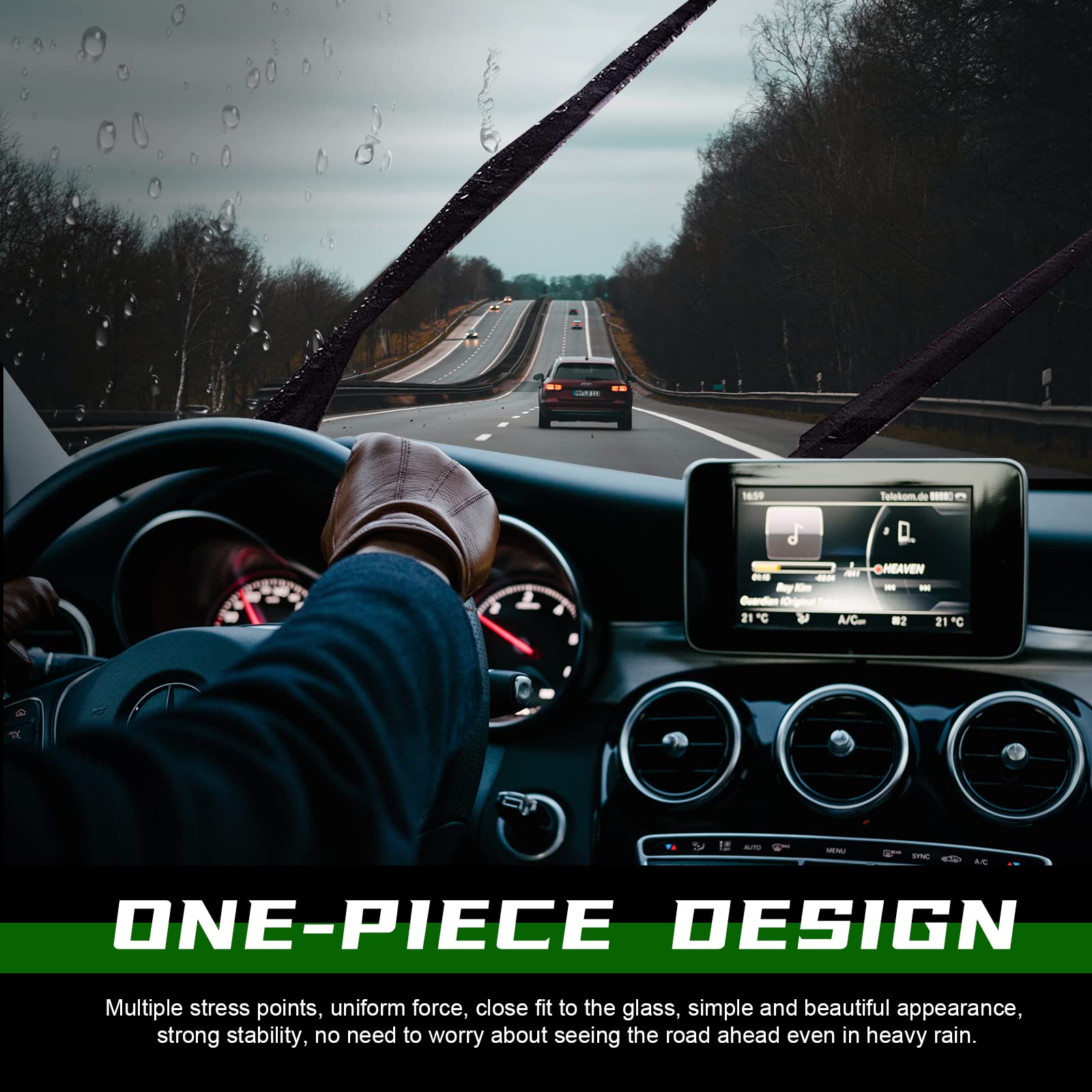 Zixmmo 19'+18' Windshield Wiper Blades With 10' Rear Wiper Blades Set Replacement For 2001-2006 Mini Cooper R50 R53,2007-2012 R56,2014-2022 F55 F56-Original Factory Quality,Easy Diy Install (Set Of 3)