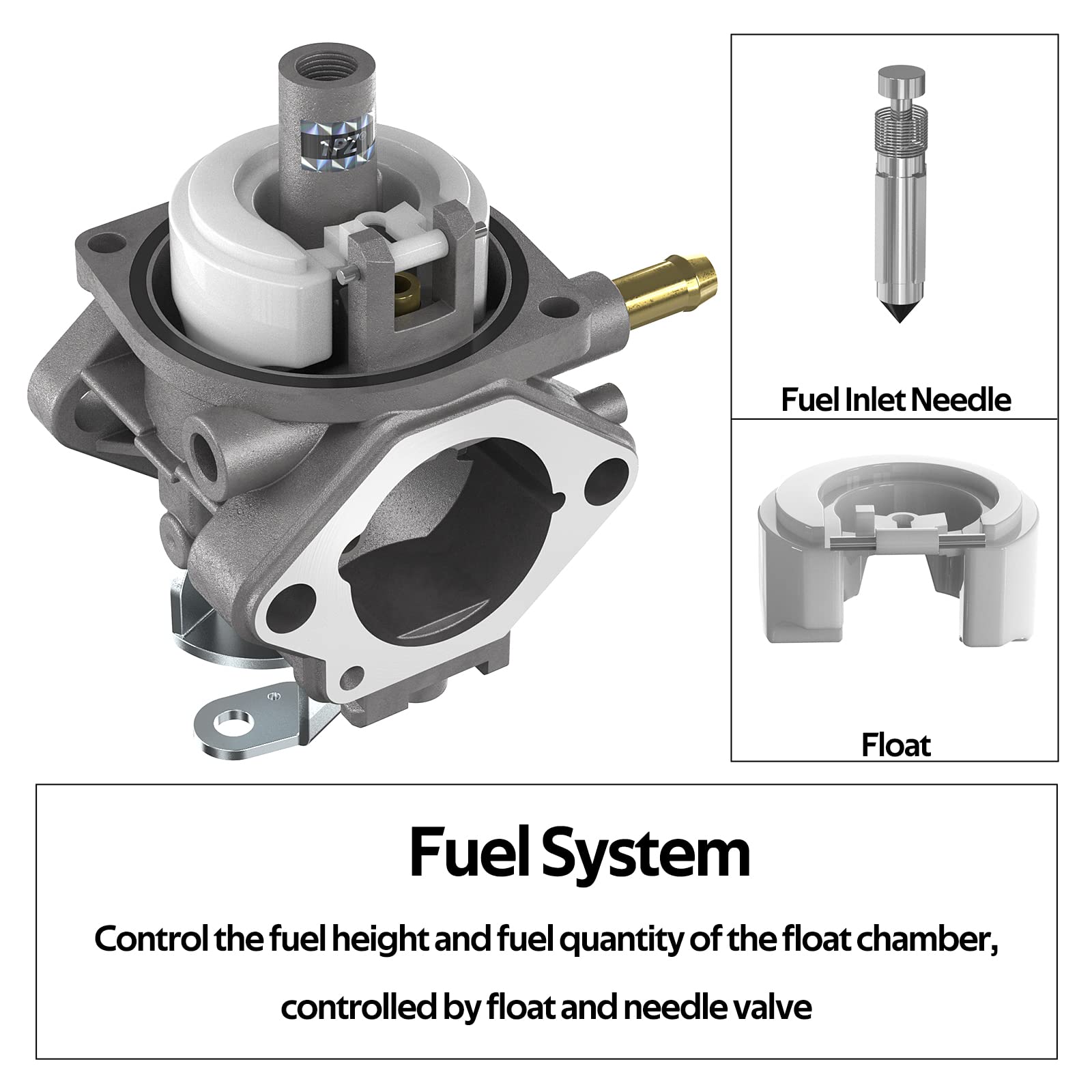 1Pz De1-F04 Carburetor Carb Replacement For Kawasaki Fe290 1992-2018 Club Car Ds And Precedent Turf Carryall 1998-Up Fe290 Engine Golf Cart 101905601 1016478 1016438 1016440 1016439 1016430 1016441