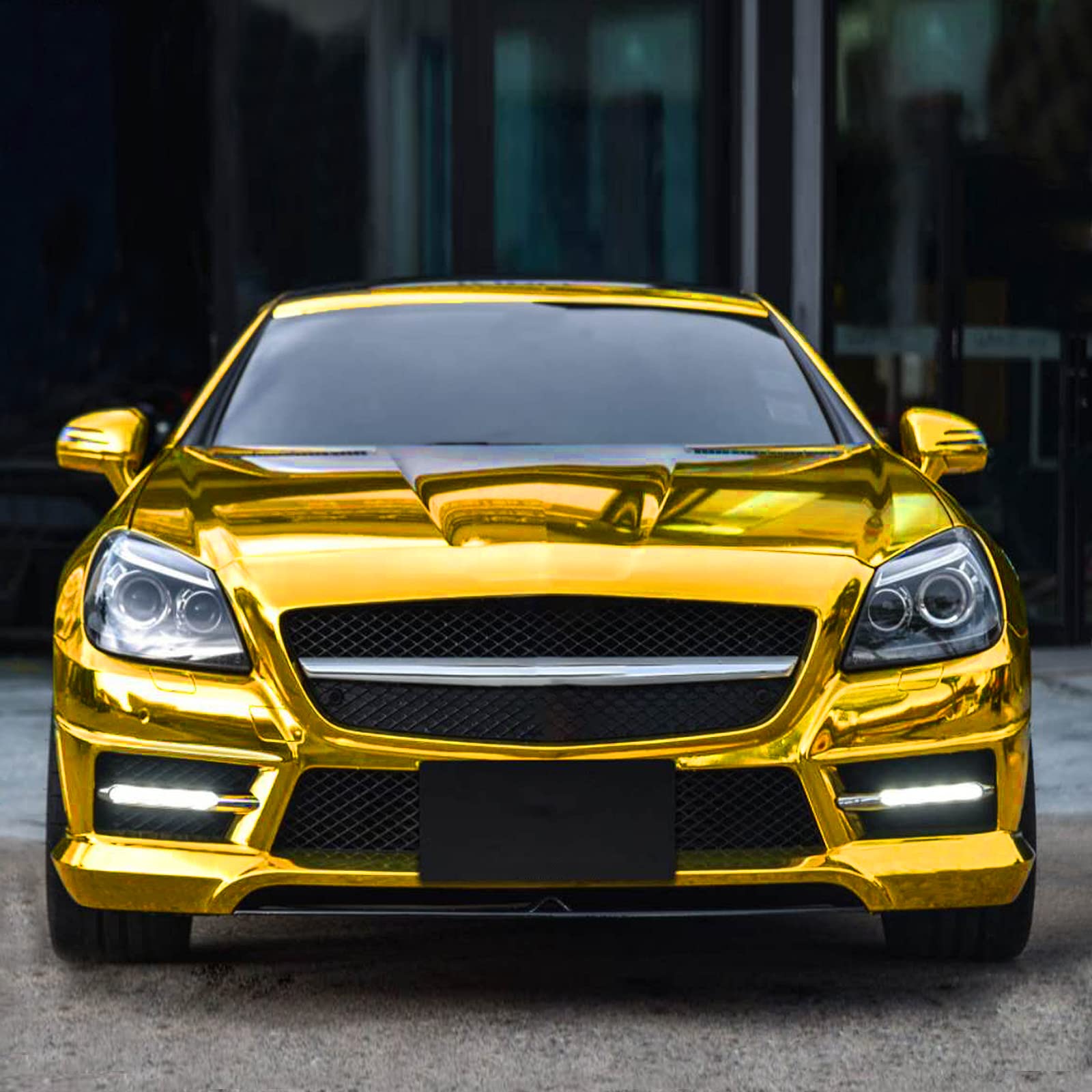 Teckwrap 11.5X 60 Chrome Mirror Gold Vinyl Wrap Self Adhesive Car Sticker