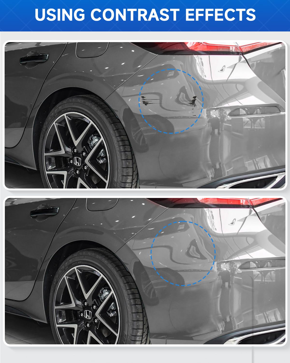 NH-701M Galaxy Gray Metallic Touch Up Paint Compatible with Honda Exact Match Touch Up Paint Car Scratch Repair