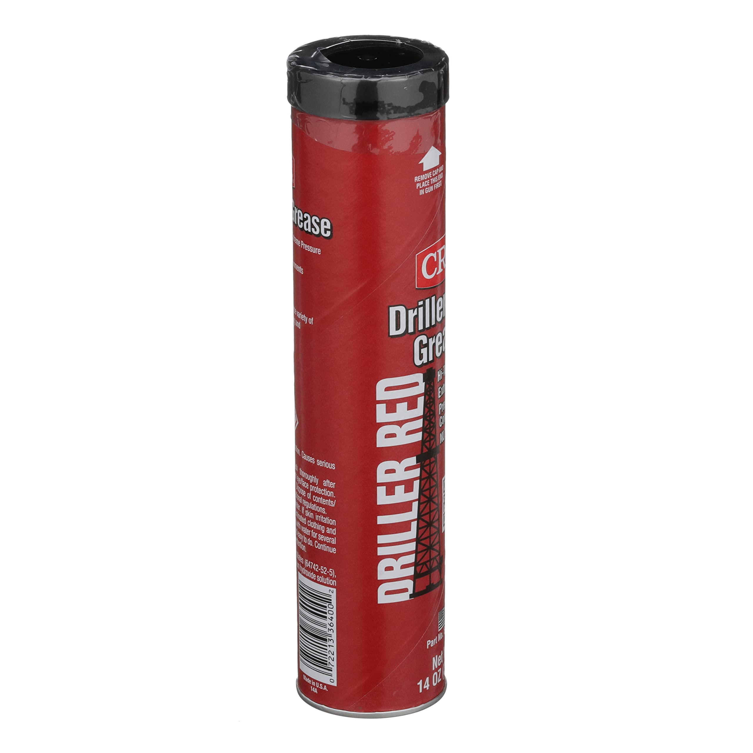 Crc Driller Red Grease Extreme Pressure Lithium Complex Grease, 14 Wt Oz, High-Temperature, Extreme Pressure, Nlgi Grade 2 Greas