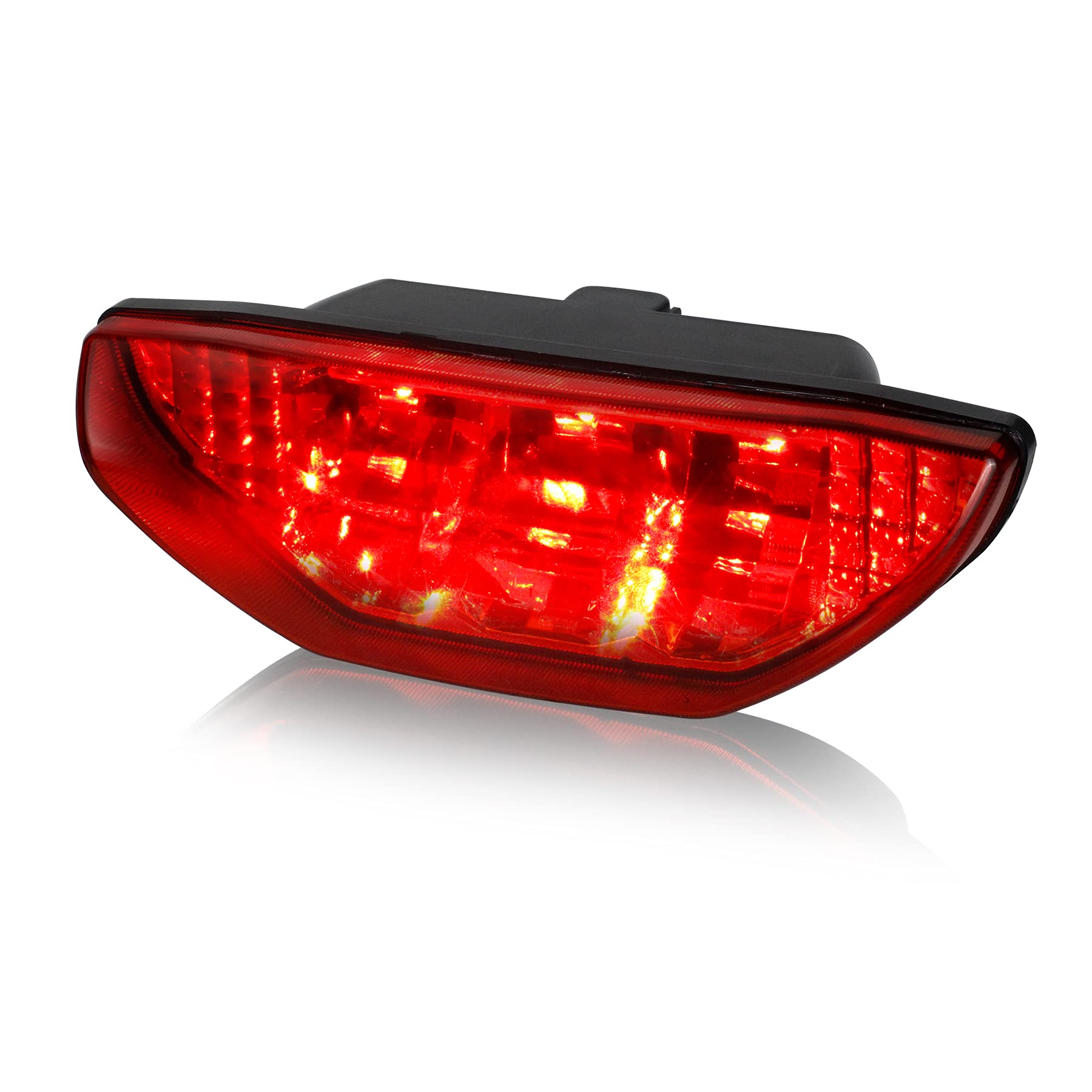 Quasco Red Led Tail Light Atv Motorcycle Taillight Brake Lamp Compatible With Honda Trx 250 300 400Ex Trx400X 500 700