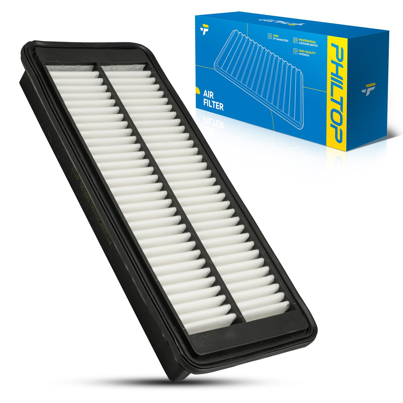 PHILTOP Engine air filter CA12075 Replacement for Mazda Mx-5 Miata Mx5 Miata 2016-2022 & Fiat 124 Spider 2017-2020, 1.4L 2.0L, R