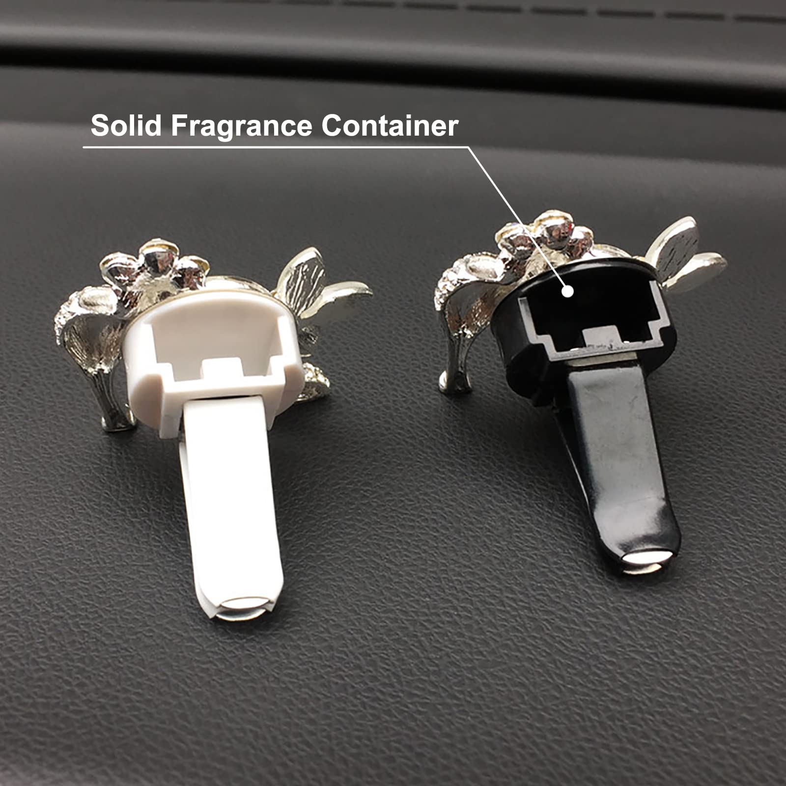 2 Pieces Crystal High Heel Shoe And Umbrella Air Vent Clips Rhinestone Car Air Freshener Clip Bling Pearl Car Clip Gift Decorati
