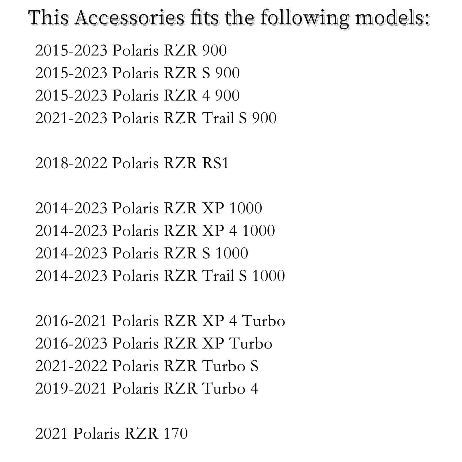 Moto1988 Ignition coil & Spark plug Wire Cap for Polaris RZR XP 4 S 900 1000 RS1 Turbo 2014-2023 4014296 4014295 4017695 4017694