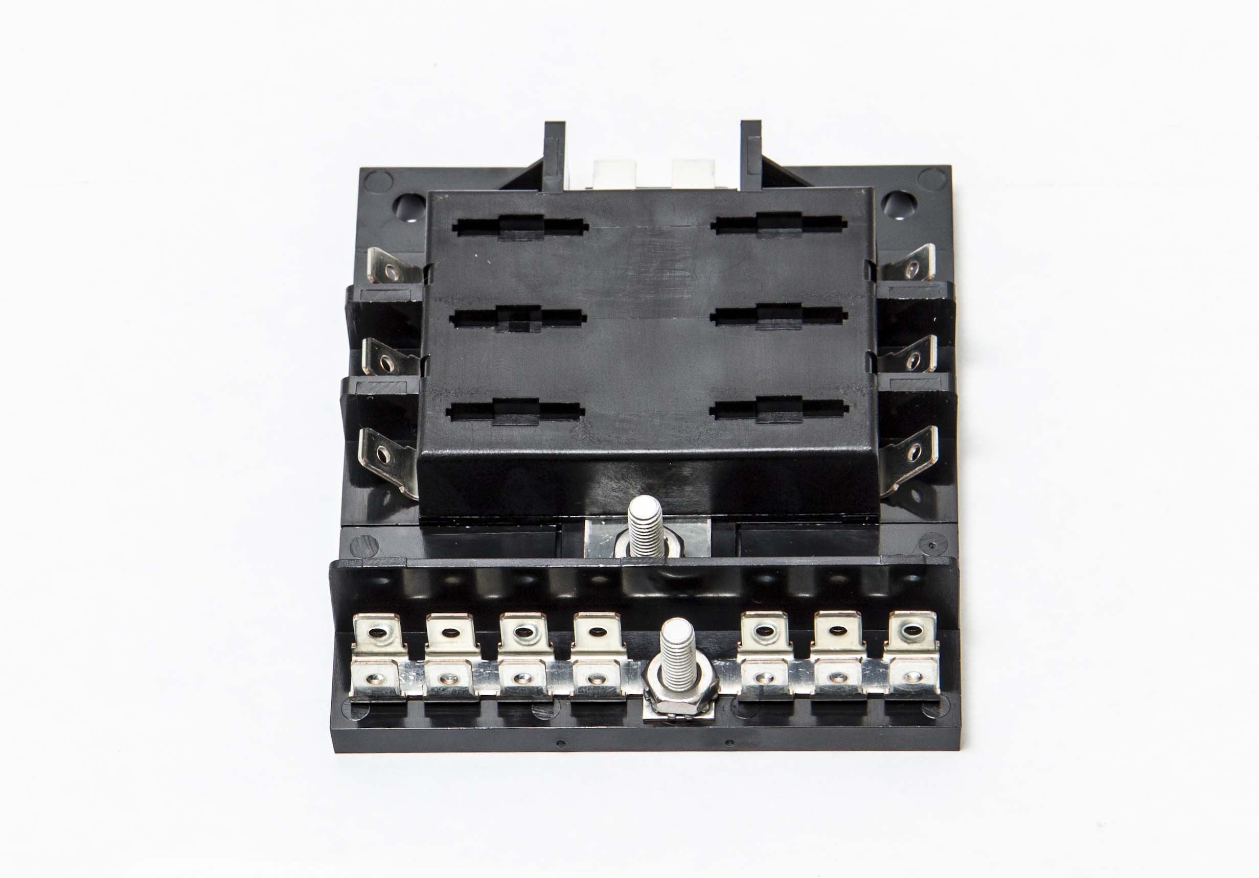 Sierra International FS40420 ATO/ATC Fuse Block with Busbar - 6-Gang , white