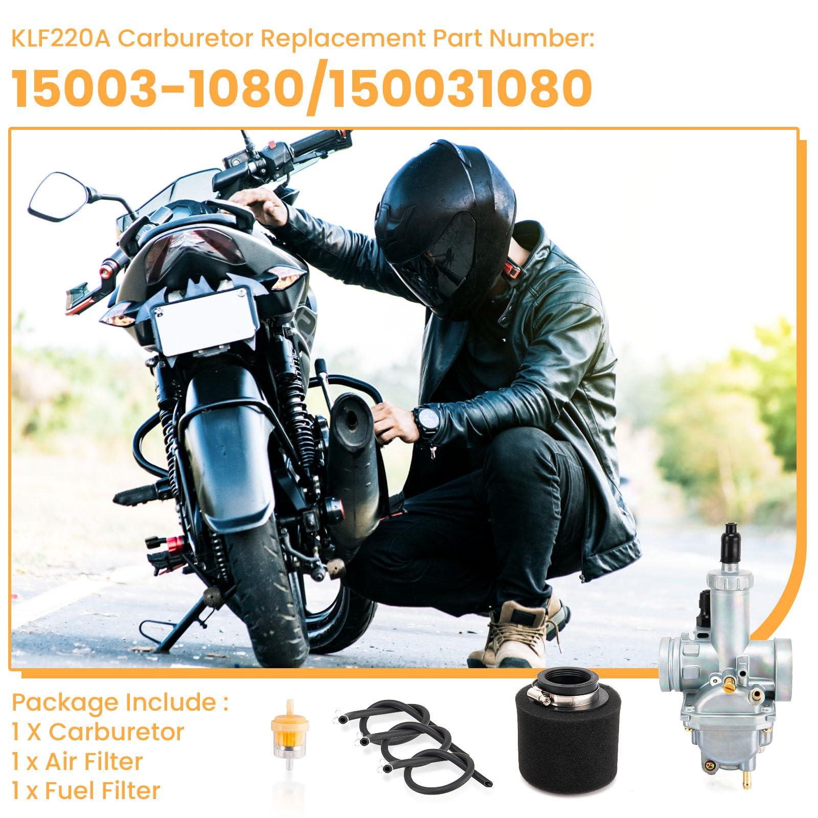 Klf220A Carburetor For Kawasaki Bayou 220 Klf220A Klf220,For Bayou 220 Carburetor,Klf220 Carburetor By Lucky Seven