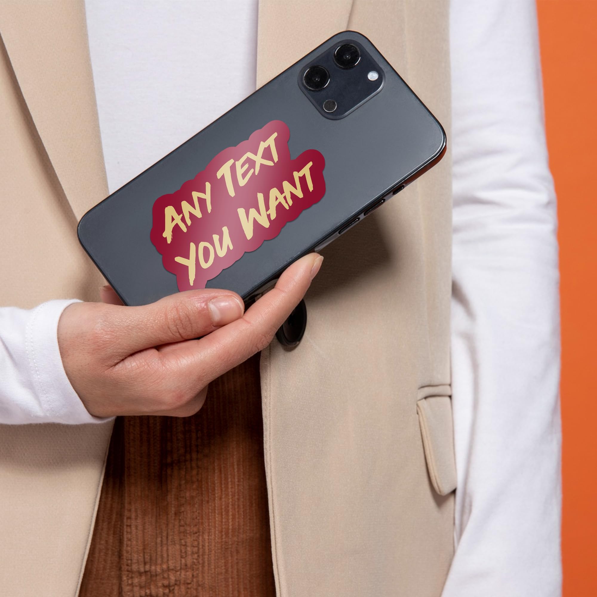 Vulgrco Custom Vinyl Lettering For Cars, Personalized Decal Letters & Custom Text Stickers For Windows, Vehicles, Cups & More, D