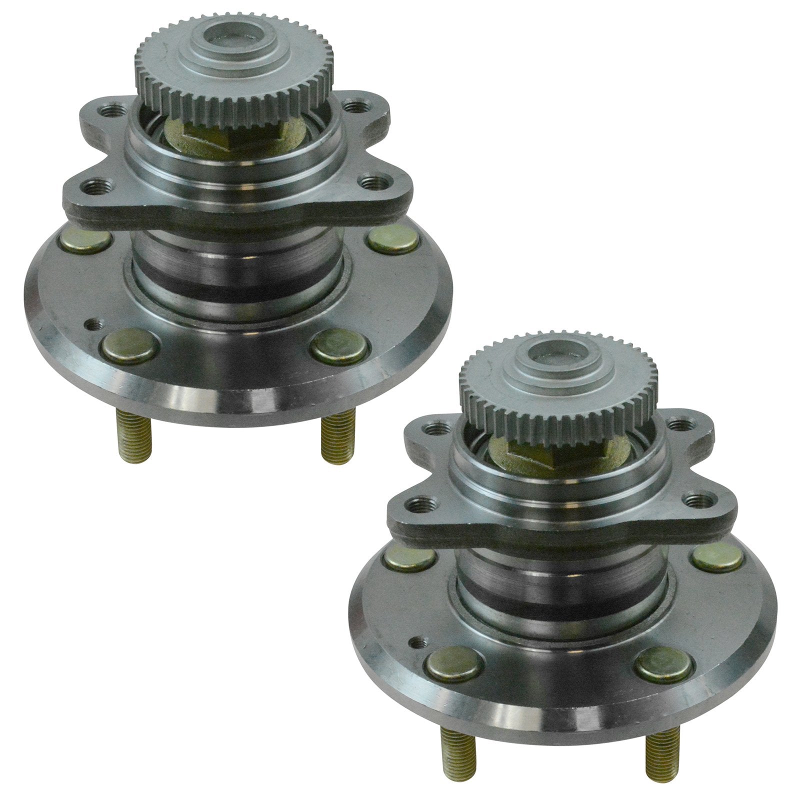 Trq Rear Wheel Hub Bearings Assembly Set Compatible With 2006-2010 Hyundai Sonata Kia Optima