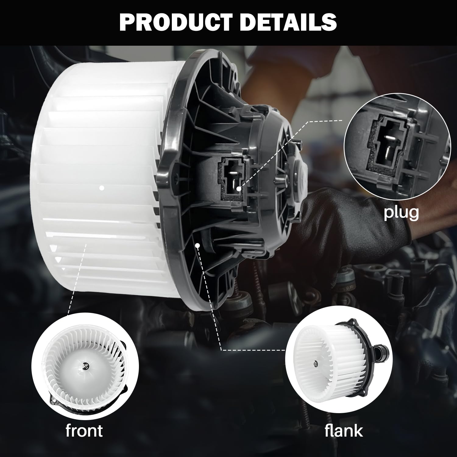 Aspligo 700259 Front Ac Heater Blower Motor Fan Fit For Hyundai Azera Elantra Coupe Elantra Gt Equus Sonata For Kia Cadenza Fort