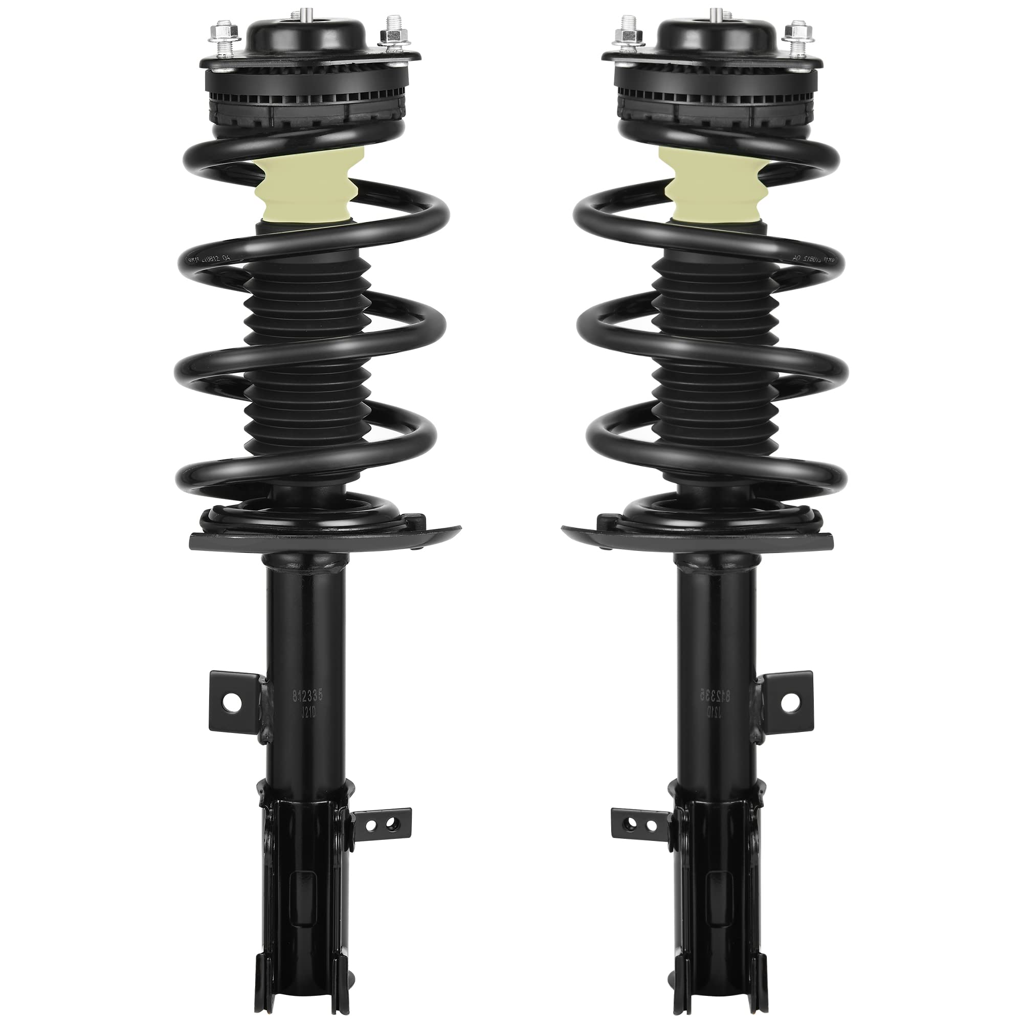 Autosaver88 Front Pair Complete Struts Shocks Assembly Compatible With 2009-2019 Dodge Journey V6