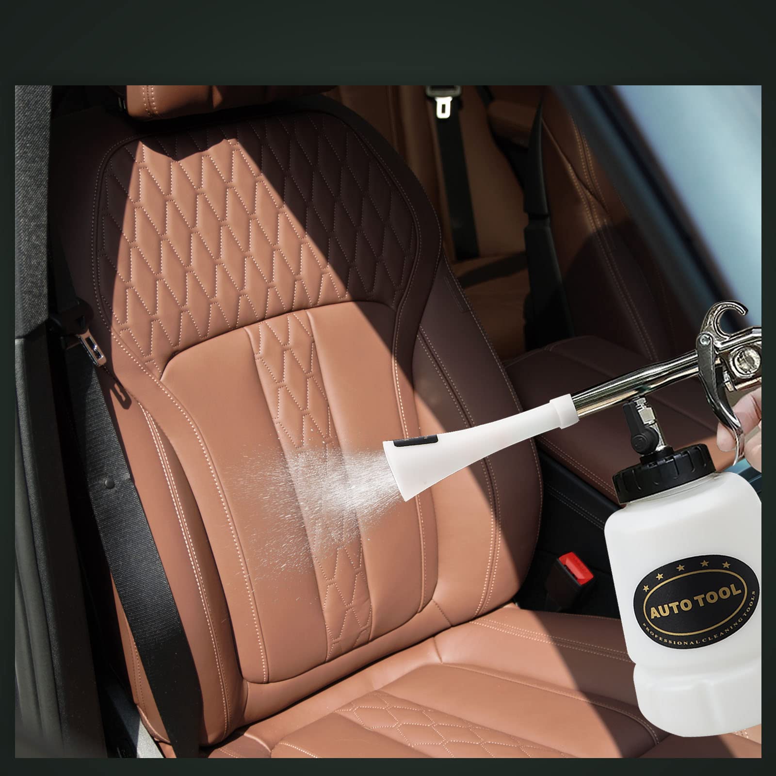 Cprosp High Pressure Car Cleaning Gun Jet Cleaner, Car Interior Cleaner Detailing Wash Gun, Wash Spray Bottle Nozzle With Metal Spinner