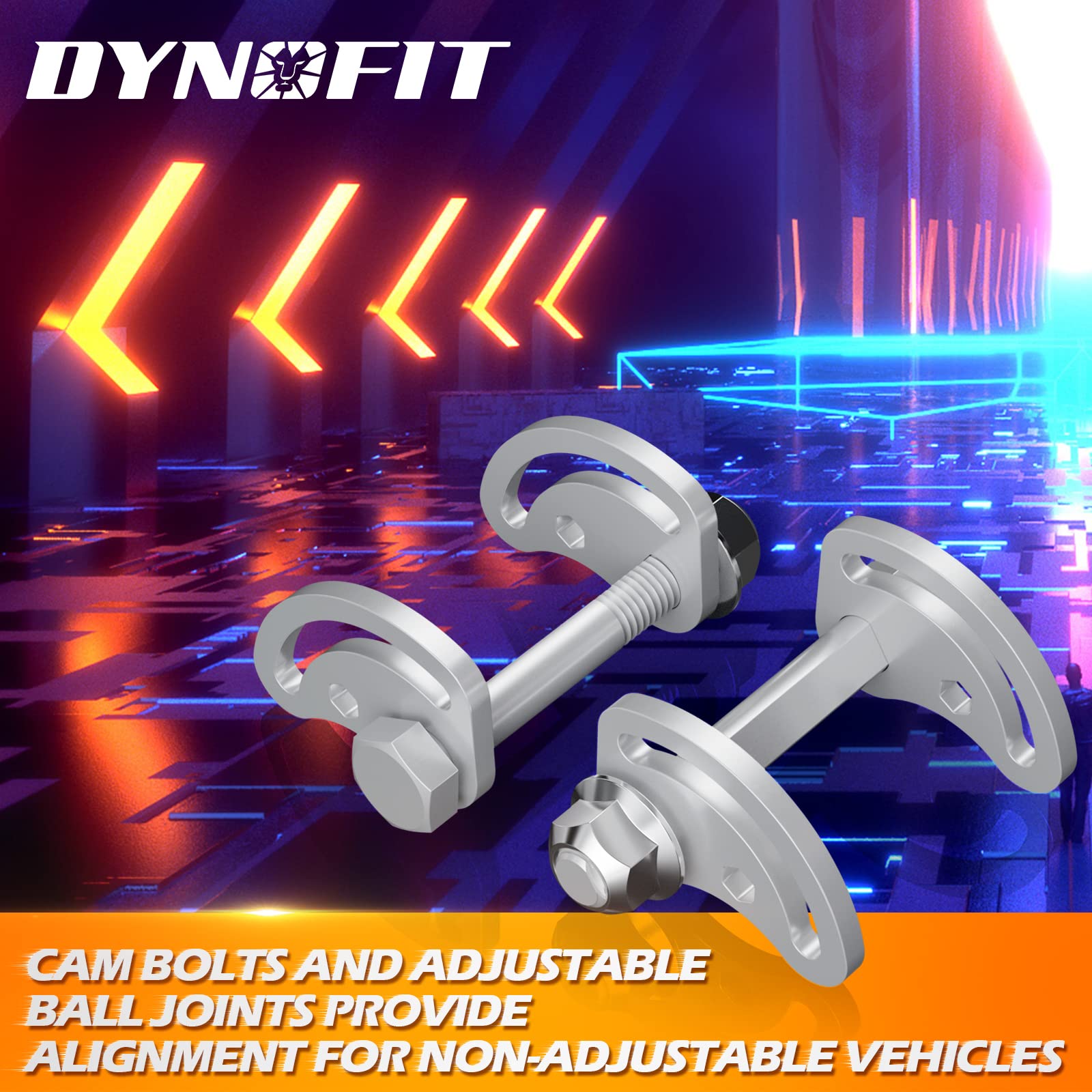 Dynofit Alignment Camber Caster Adjusting Bolt 1.5 Degree Compatible With Silverado Sierra 1500 2500, Yukon Express Savana 1500