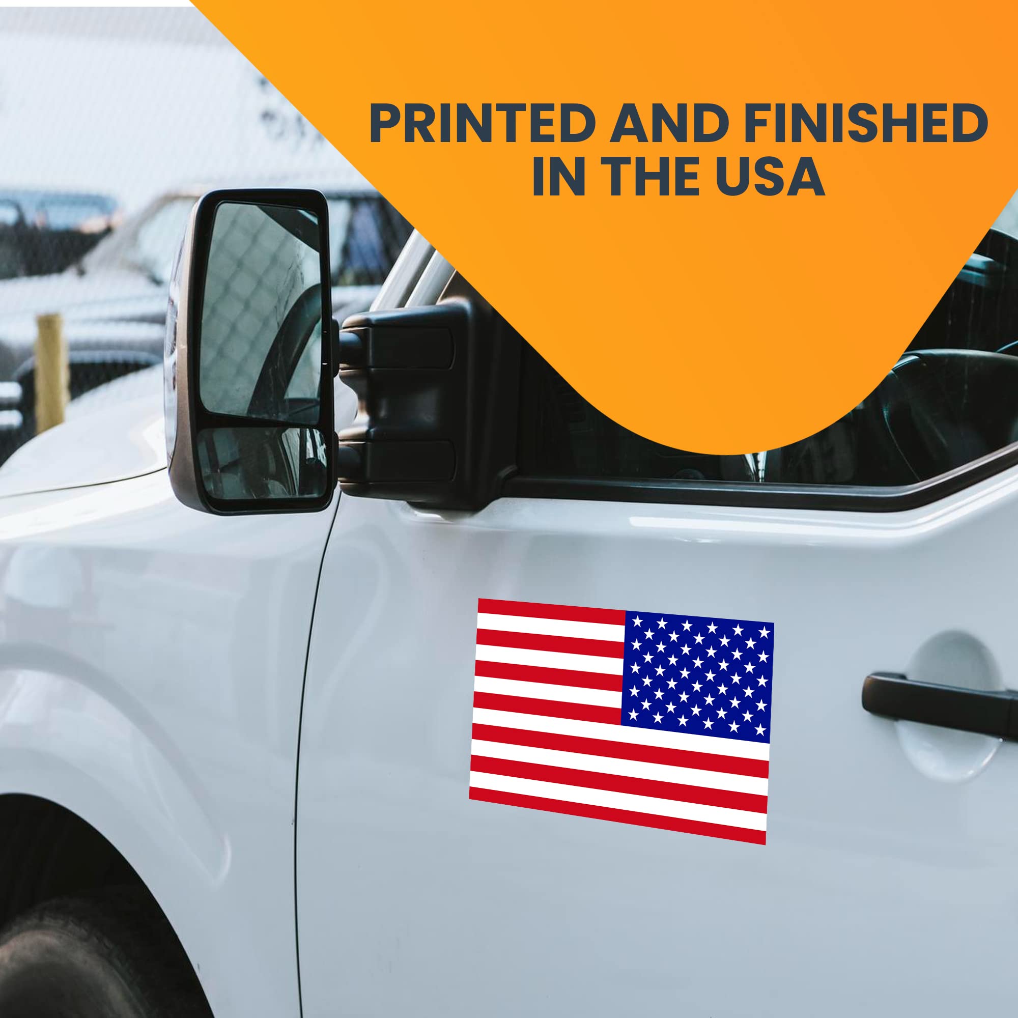 Magnet Me Up Reversed American Flag Magnet Decal, 5X8 Inches, Red White, And Blue, Heavy Duty Automotive Magnet For Cars, Trucks