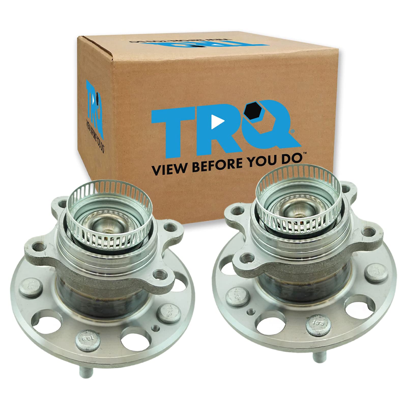 Trq Rear Wheel Hub Bearings Assembly Set Compatible With 2007-2012 Hyundai Elantra