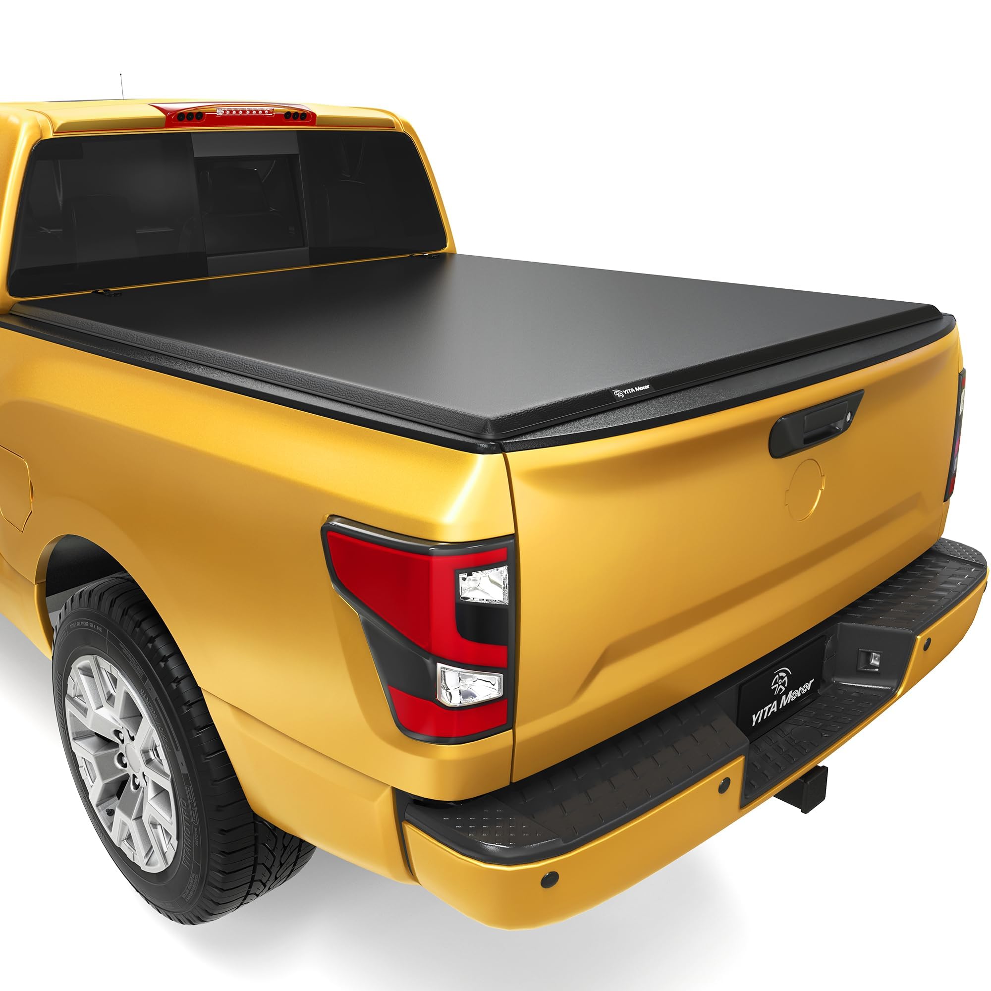 Yitamotor Soft Tri-Fold Truck Bed Tonneau Cover Compatible With 2005-2021 Nissan Frontier(No M  Xico), Fleetside 6 Ft Bed