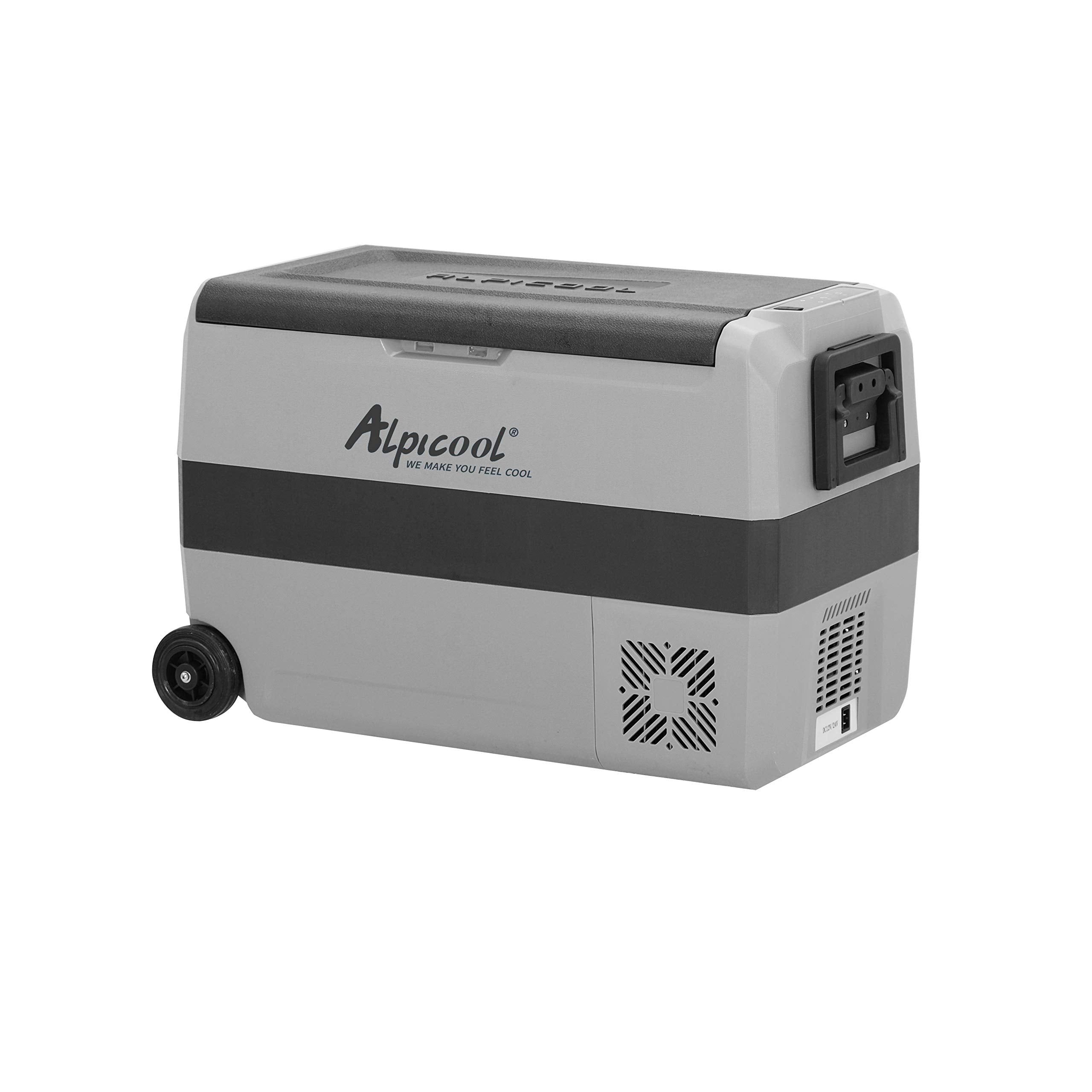 Alpicool T50 Dual Temperature Control 12 Volt Refrigerator 53 Quart Portable Car Fridge Freezer (-4F~68F) For Truck, Rv, Boat, C