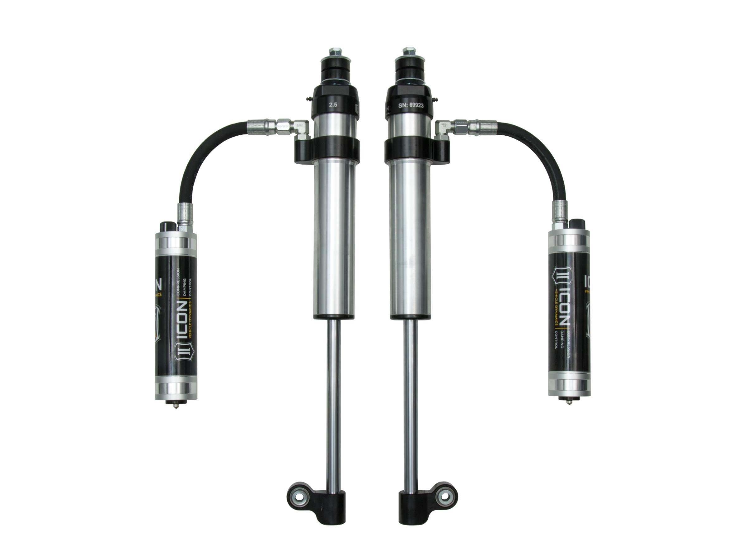 Icon Rear 2.5 Rtx Omega Rr/Cdcv Shocks, Pair, Compatible With 2005-Up Toyota Tacoma, 57826Cp