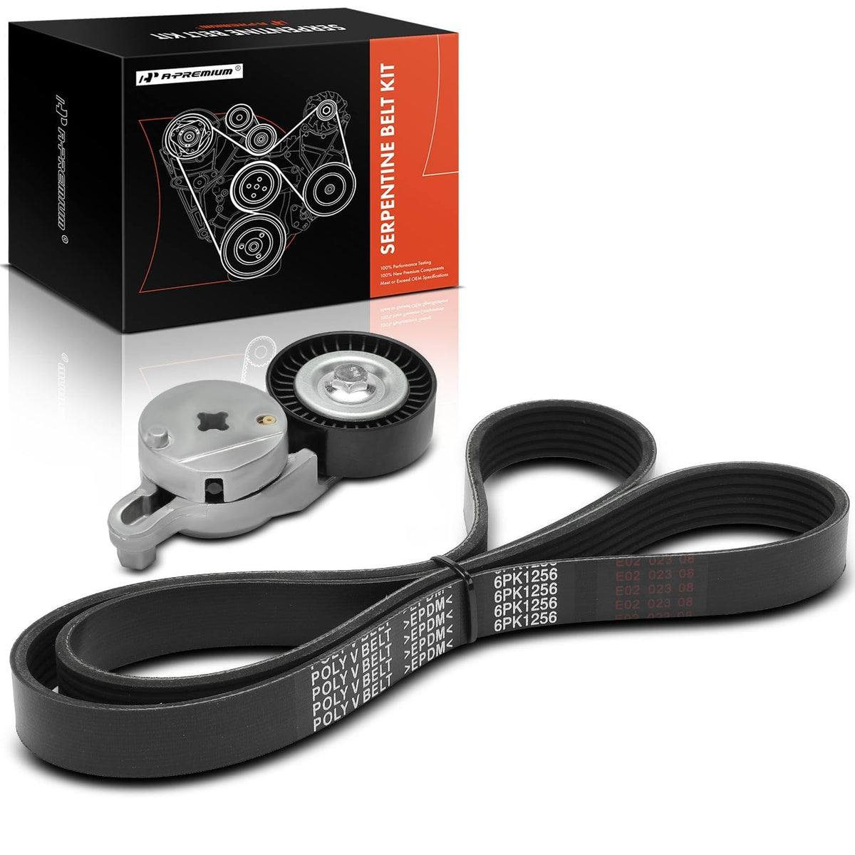 A-Premium Engine Serpentine Belt Drive Kit with Tensioner Compatible with Toyota Camry 2012-2017, RAV4 2009-2018 & Scion tC 2011