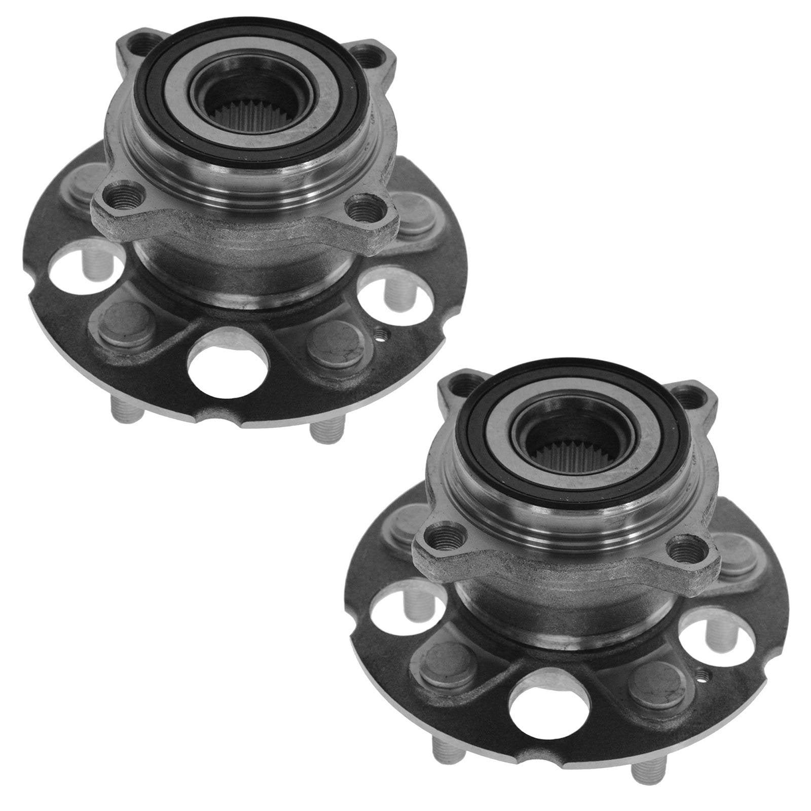 Trq Rear Wheel Hub Bearings Assembly Set Compatible With 2007-2018 Acura Rdx 2007-2011 Honda Cr-V
