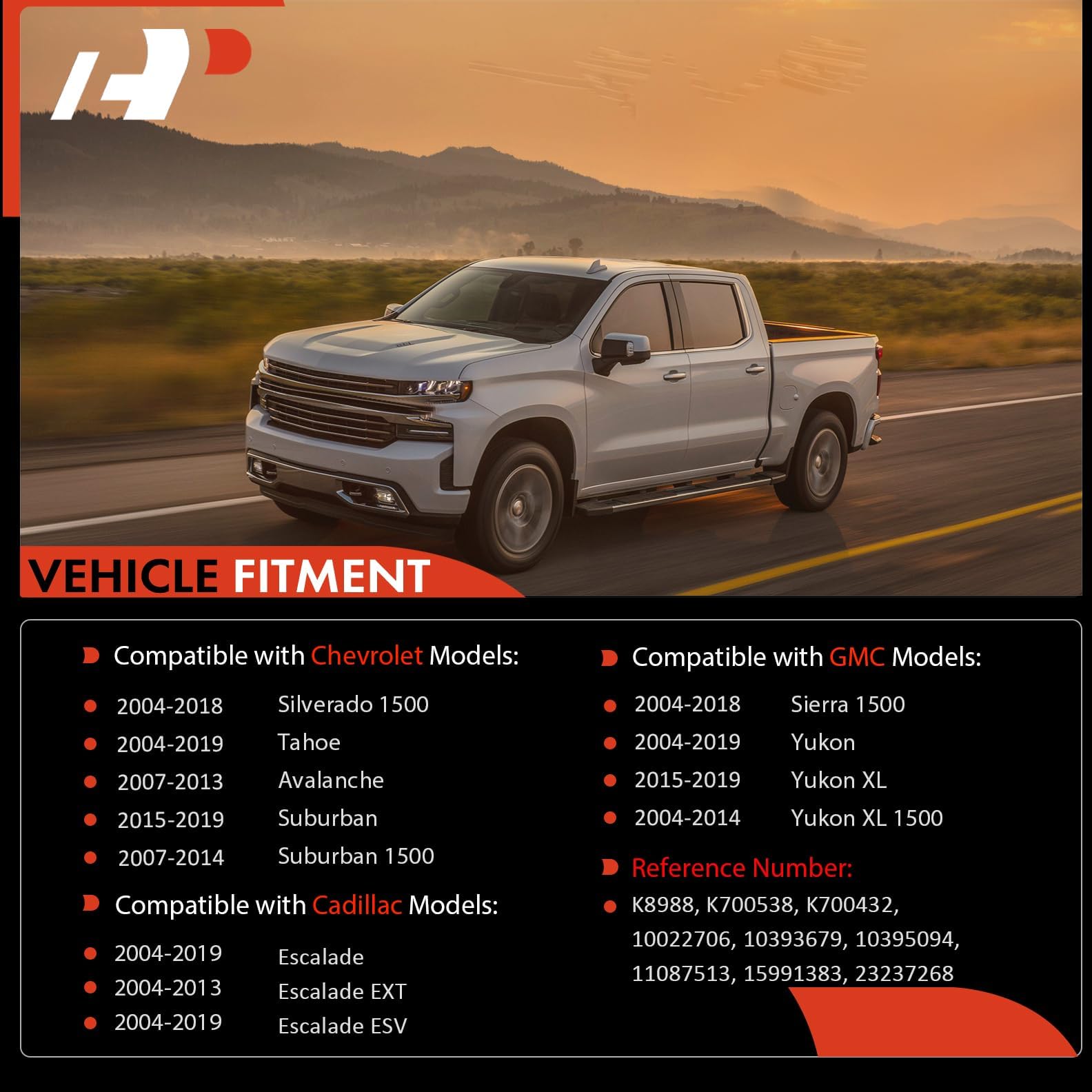 A-Premium 2Pcs Front Sway Bar Links Stabilizer Bar Links, Compatible With Chevrolet & Gmc & Cadillac - 2004-2019 - Silverado 1500 Sierra 1500 Tahoe Suburban 1500 Avalanche Yukon Escalade