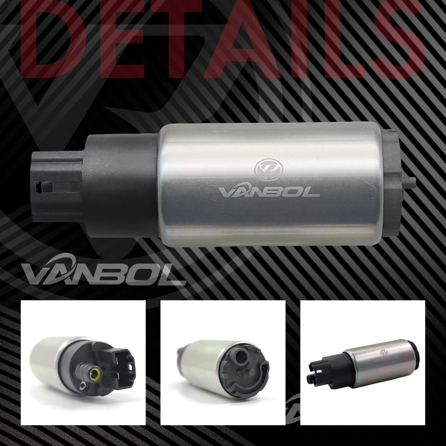 Vanbol Electric Fuel Pump Install Kit Fit Toyota Pontiac Scion Nissan Lexus Honda Ford High Flow Universal Automotive 12V Gasoli