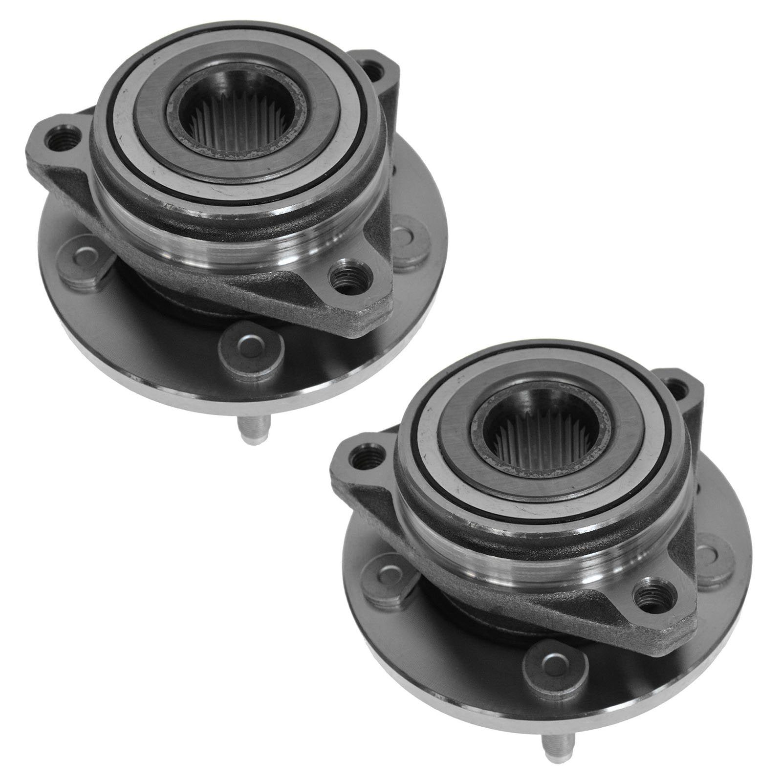 Trq Front Wheel Hub Bearings Assembly Set Compatible With 1998-2003 Ford Windstar
