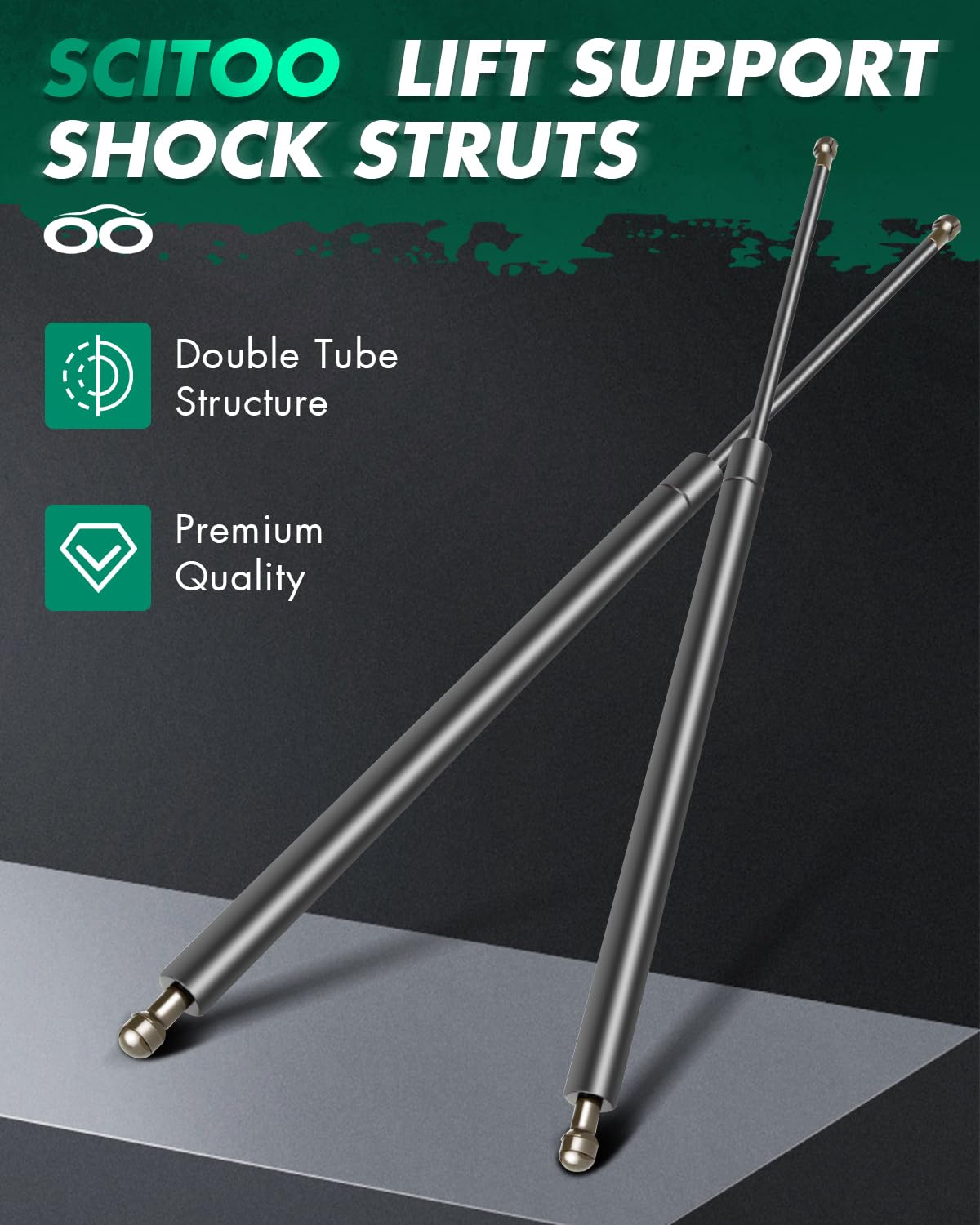 Scitoo Rear Left And Right Liftgate Lift Supports Struts Gas Springs Shocks Fit For Jeep Cherokee 1984-1994,For Jeep Wagoneer 19