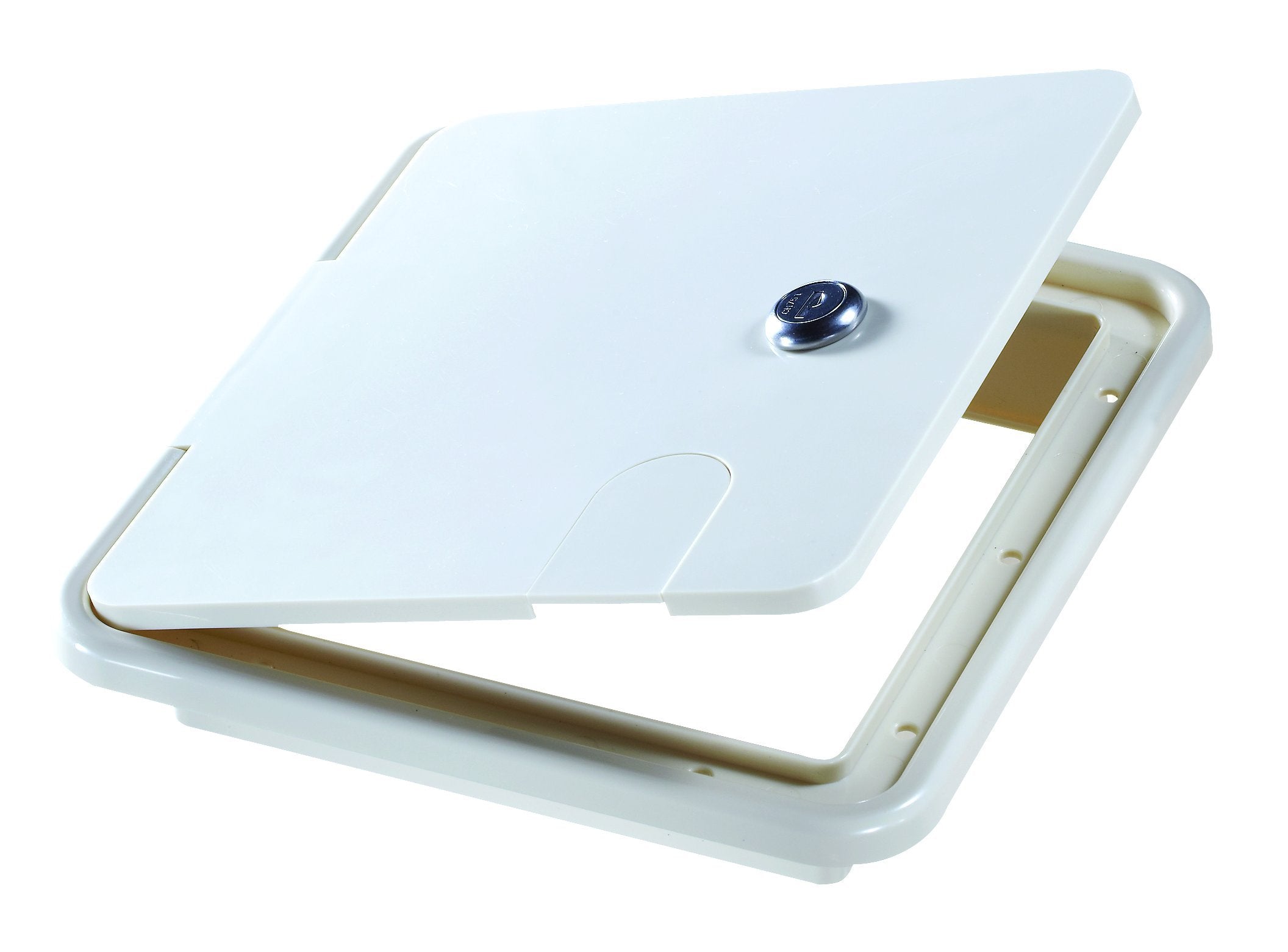 RV Designer B152 Rectangular Locking Cable Hatch - Large, 8.5'' x 8'' x 1.5''