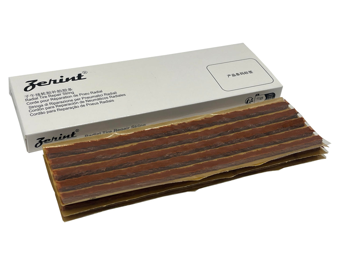 Zerint Ts-260C15 Tire Repair Plugs 15Pcs, Self Vulcanizing Tire Rubber Strips 1/4'' X 8'' For Tubeless Tire Puncture Repair (Bro