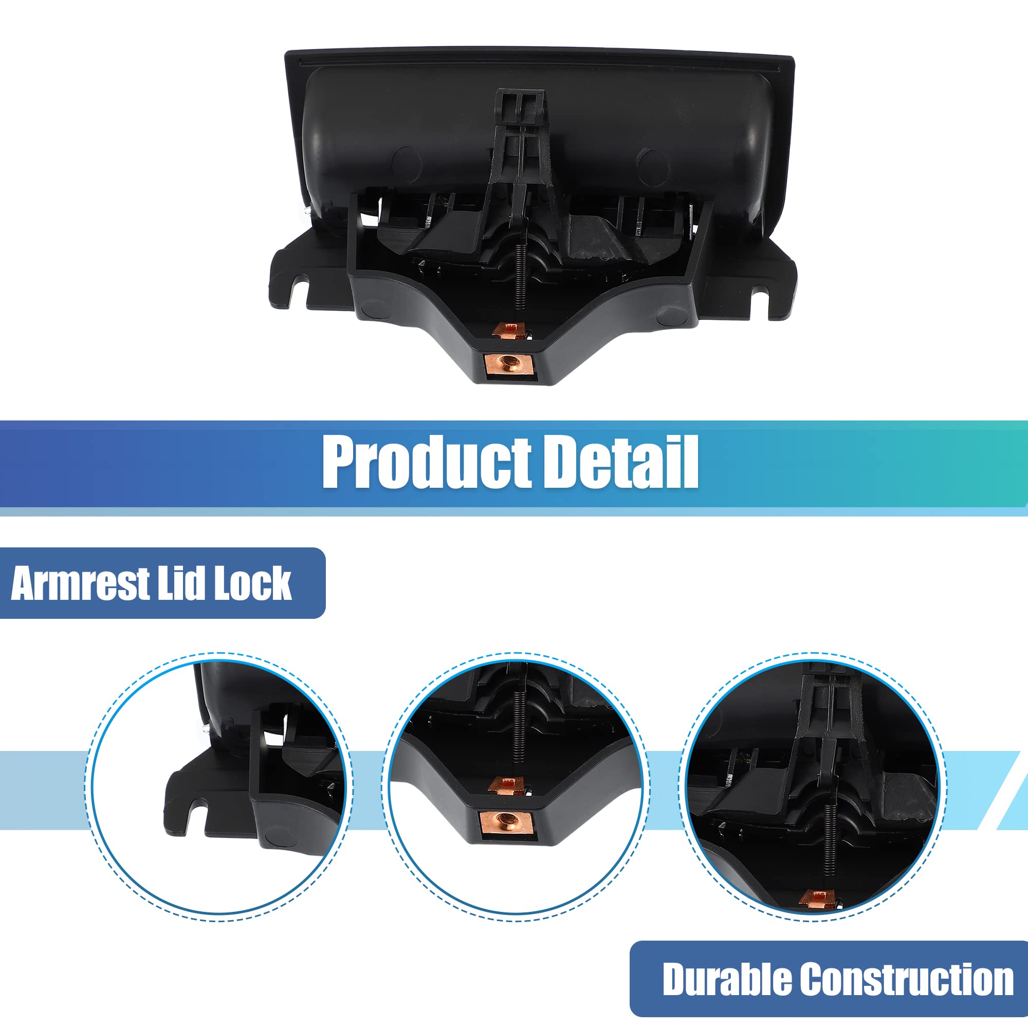 X Autohaux 1 Set 22861304 Center Console Armrest Lid Latch Plate For Chevy Silverado1500 2014-2018 For Gmc Sierra Yukon Center C