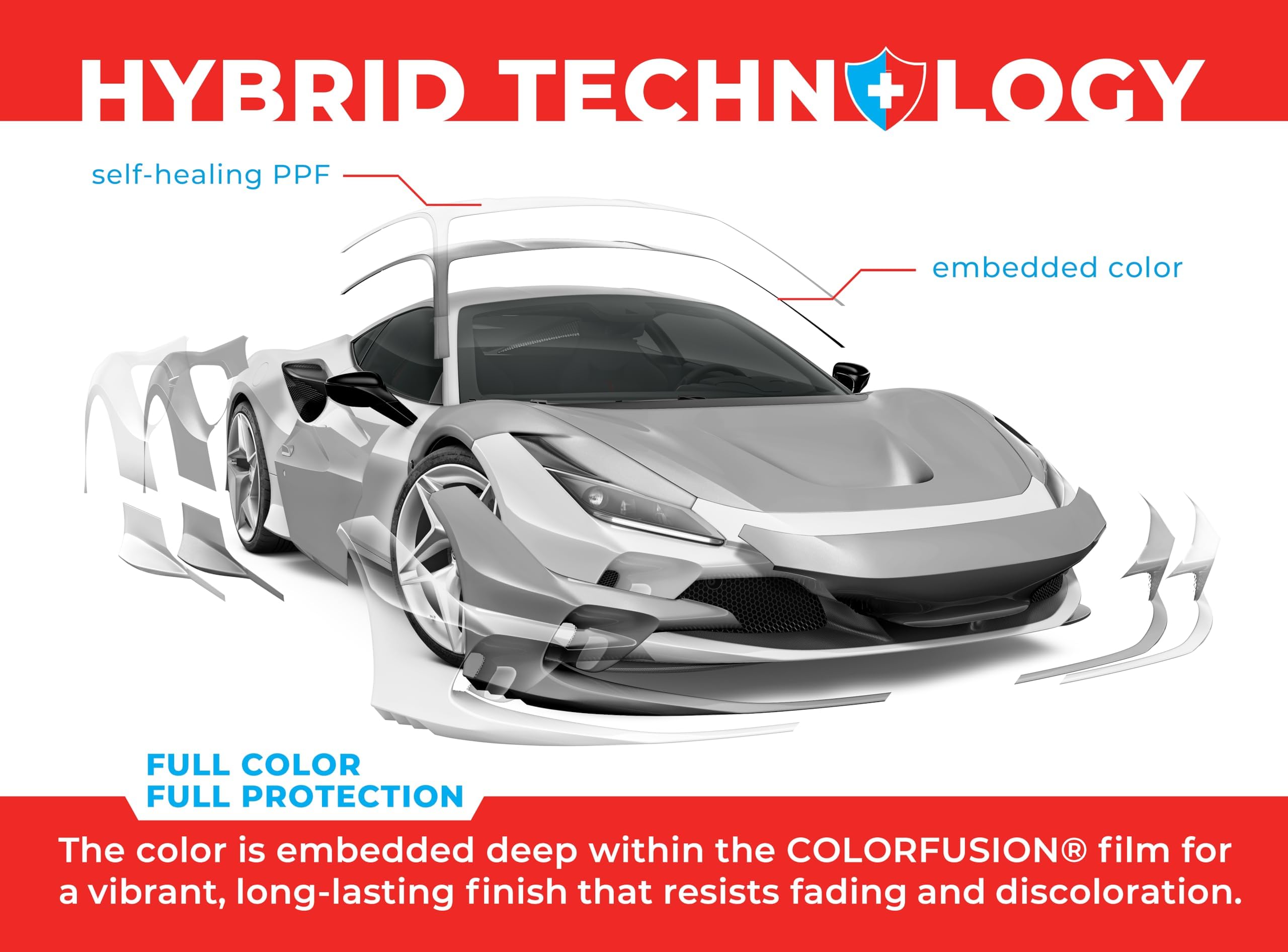 Colorfusion Ppf By Vvivid, Gunmetal Satin Metallic Dry Apply Ppf Vinyl Car Wrap Roll 60Ft X 5Ft