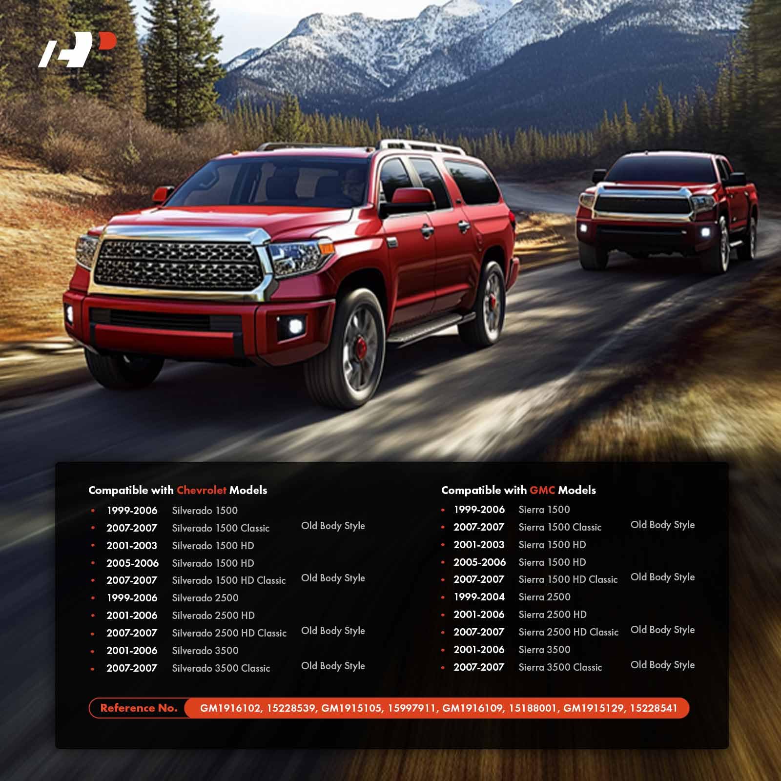 A-Premium - Tailgate Handle & Bezel Assembly - Compatible with 1999 2000 2001 2002 2003 2004 2005 2006 2007 Chevy Silverado GMC