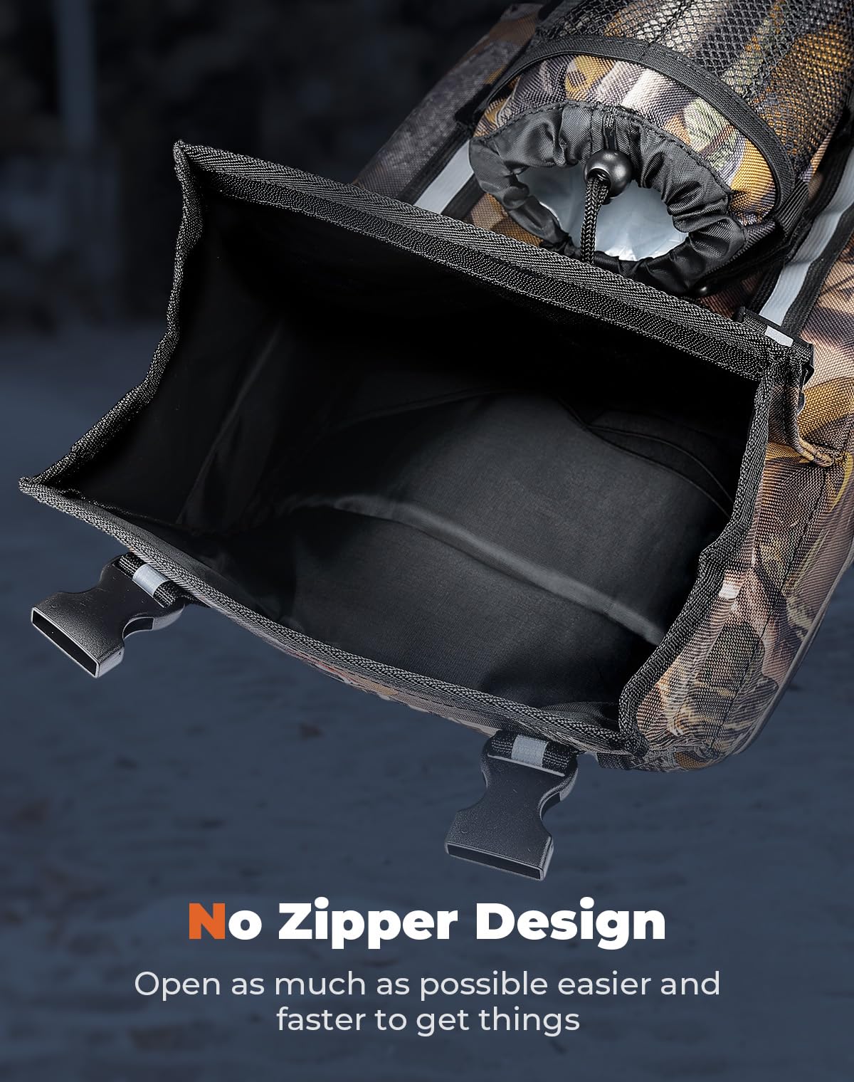 Kemimoto Atv Fender Bag, 130% Larger Water-Resistance Rear Storage Bags With Drink Holder, Detachable Atv Gear Bag Compatible Wi