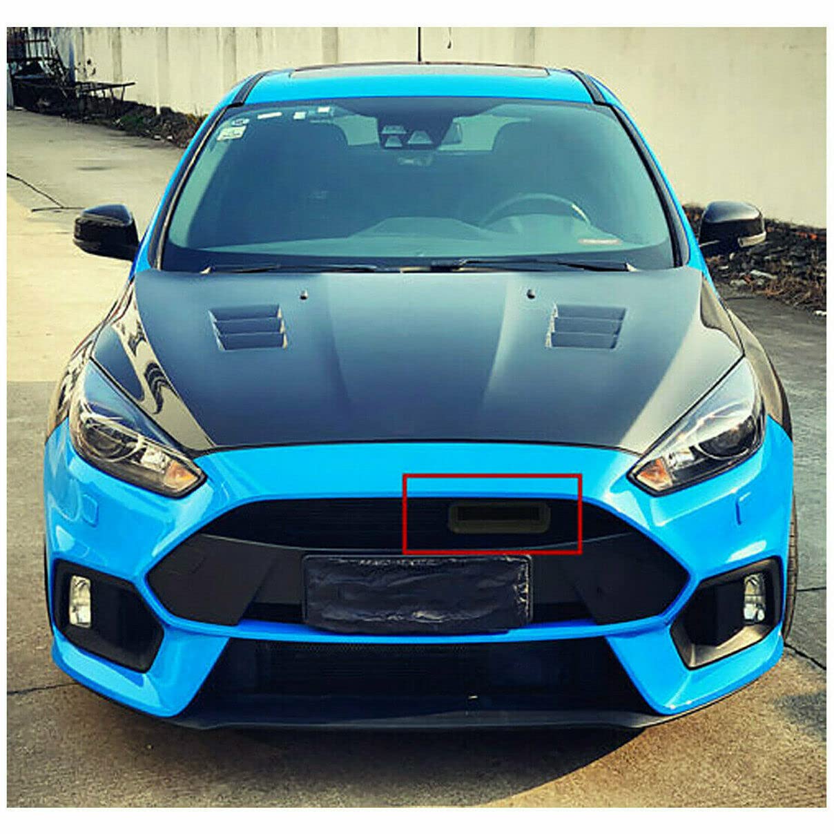 Car Air Intake Mouth Snorkel Modification Tuyere ABS For Ford Focus 2012-2018 RS ST Air Inlet Duct Tuyere Hood Scoop Dynamic Air