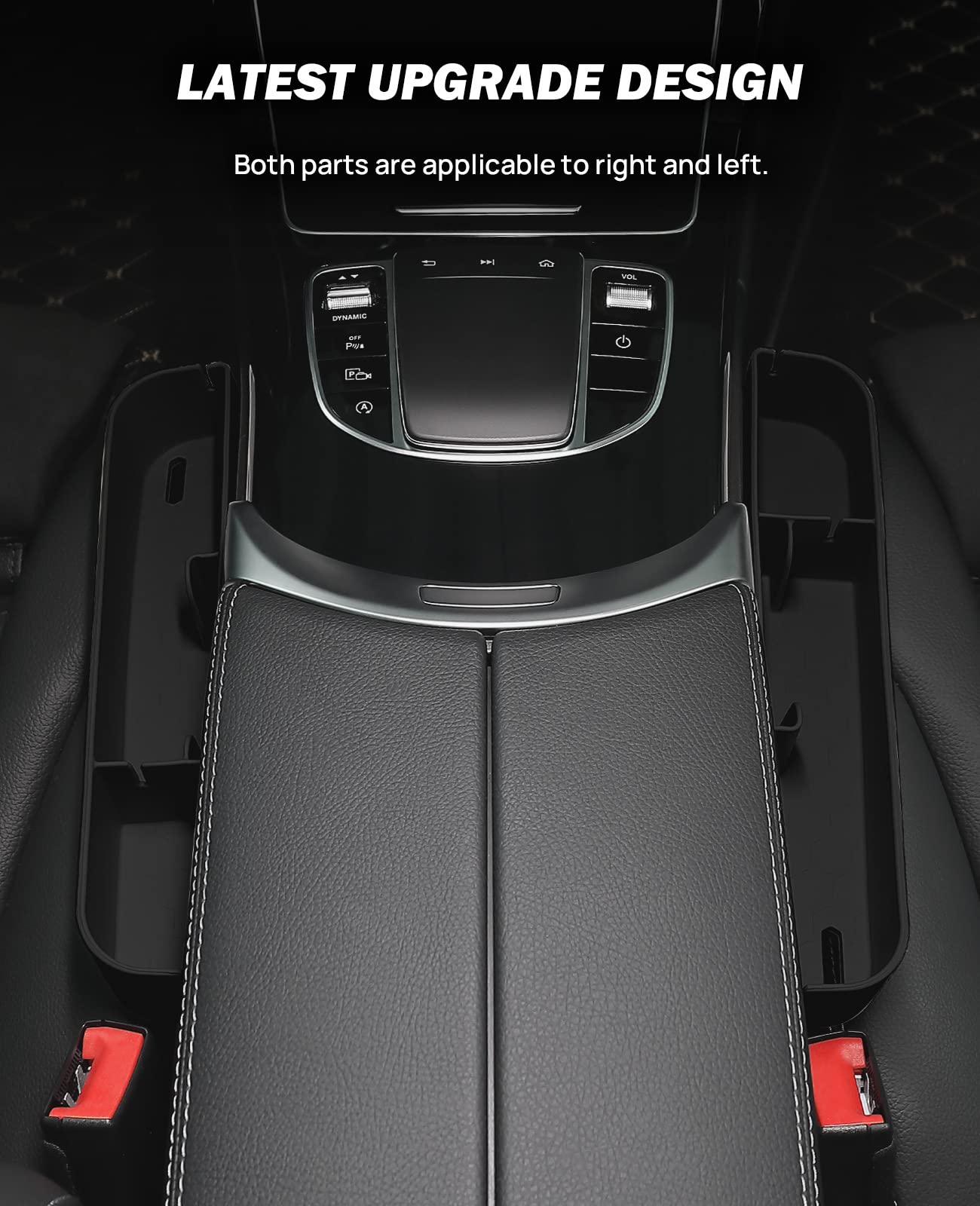 Joytutus 2 Pack Black Car Seat Gap Filler Organizer, Silicone Console Storage Box For Car Gap Organizer Filler Front Seat, Unive