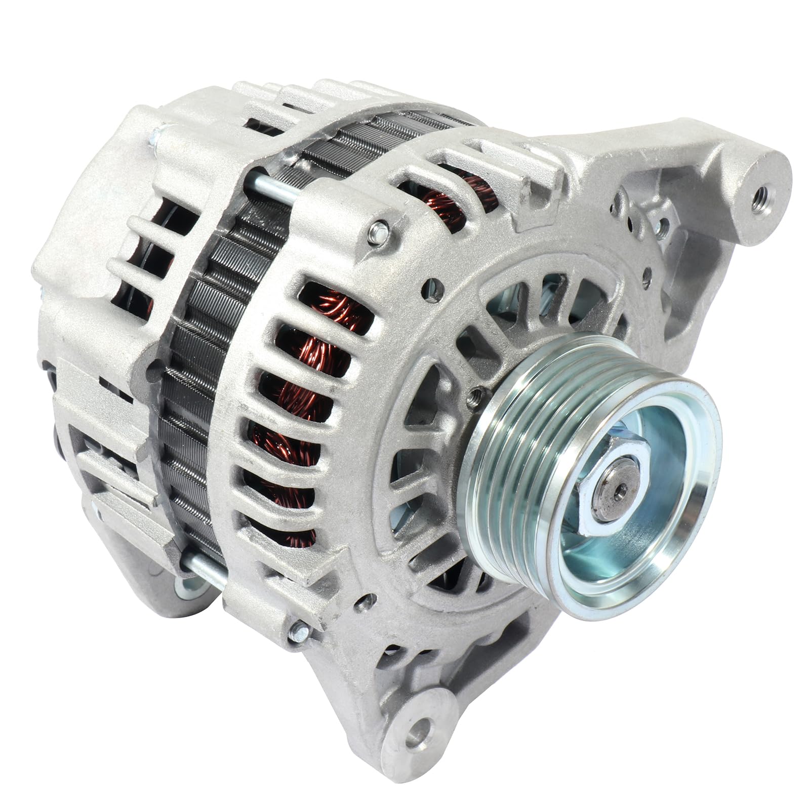 SCITOO Alternator Fits for Nissan Frontier 1999-2002 & Xterra 2000-2002 3.3L - 12V 80 Amp CW 5-Groove Pulley, Replace OE 13789 A