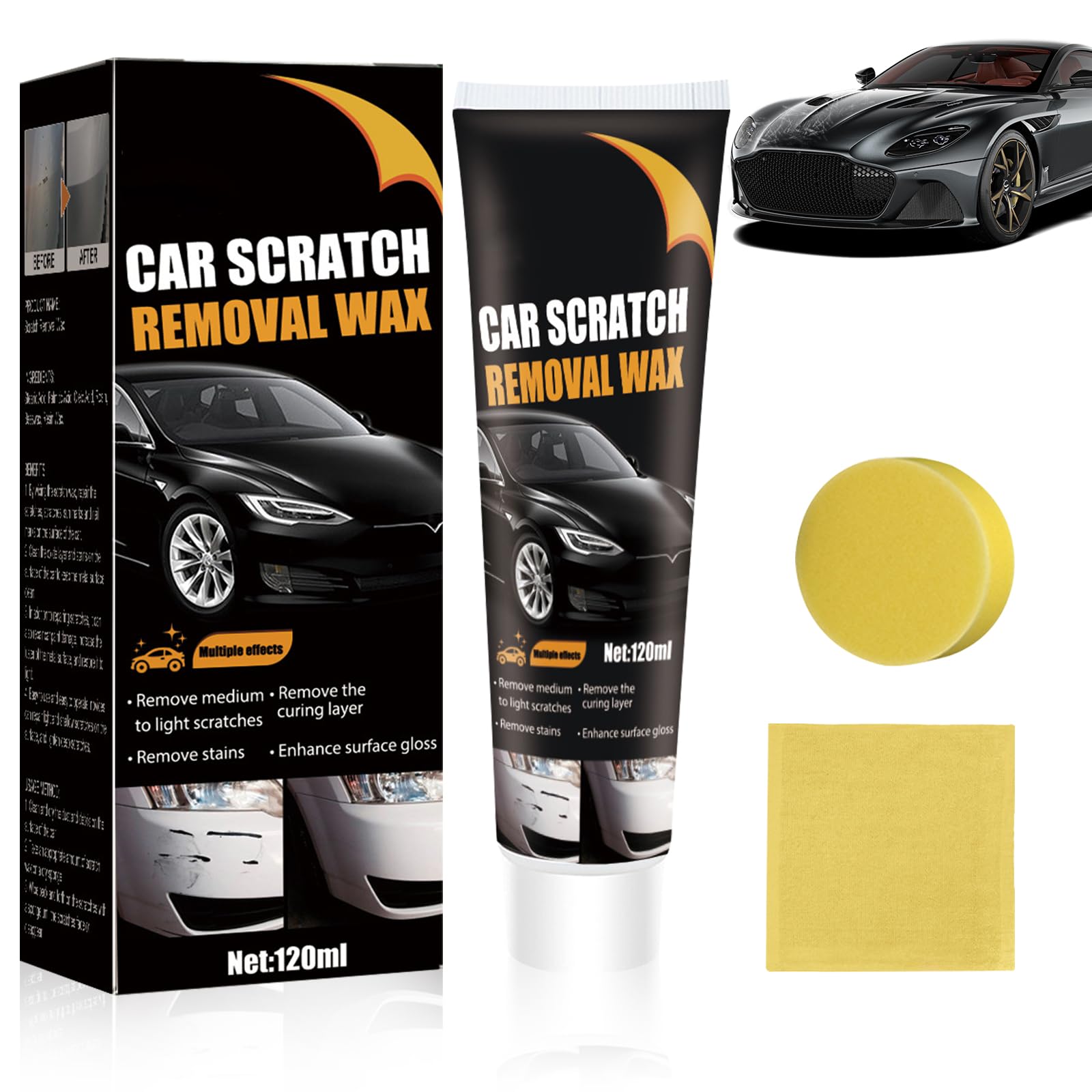 Scratch Remover for Vehicles, Upgrade Car Scratch Remover for Deep Scratches, Car Polishing Wax Scratch Remover for Vehicles,Car