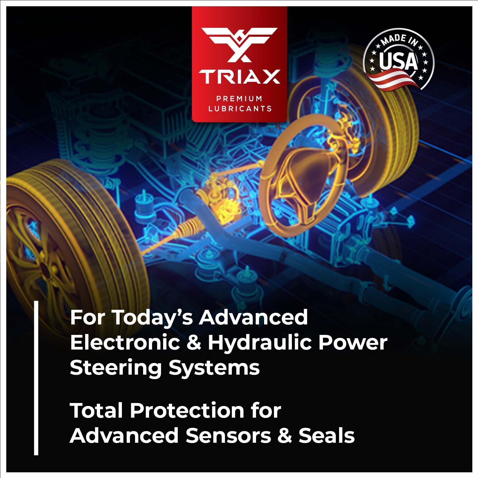 Triax Oem Grade Psf Power Steering Fluid, Synthetic, Universal, Arctic Grade -50 Cold Flow, Fits Most Asian, Us, And European Cars, Full Synthetic With Esters, Widest Spec Application (1 Quart)