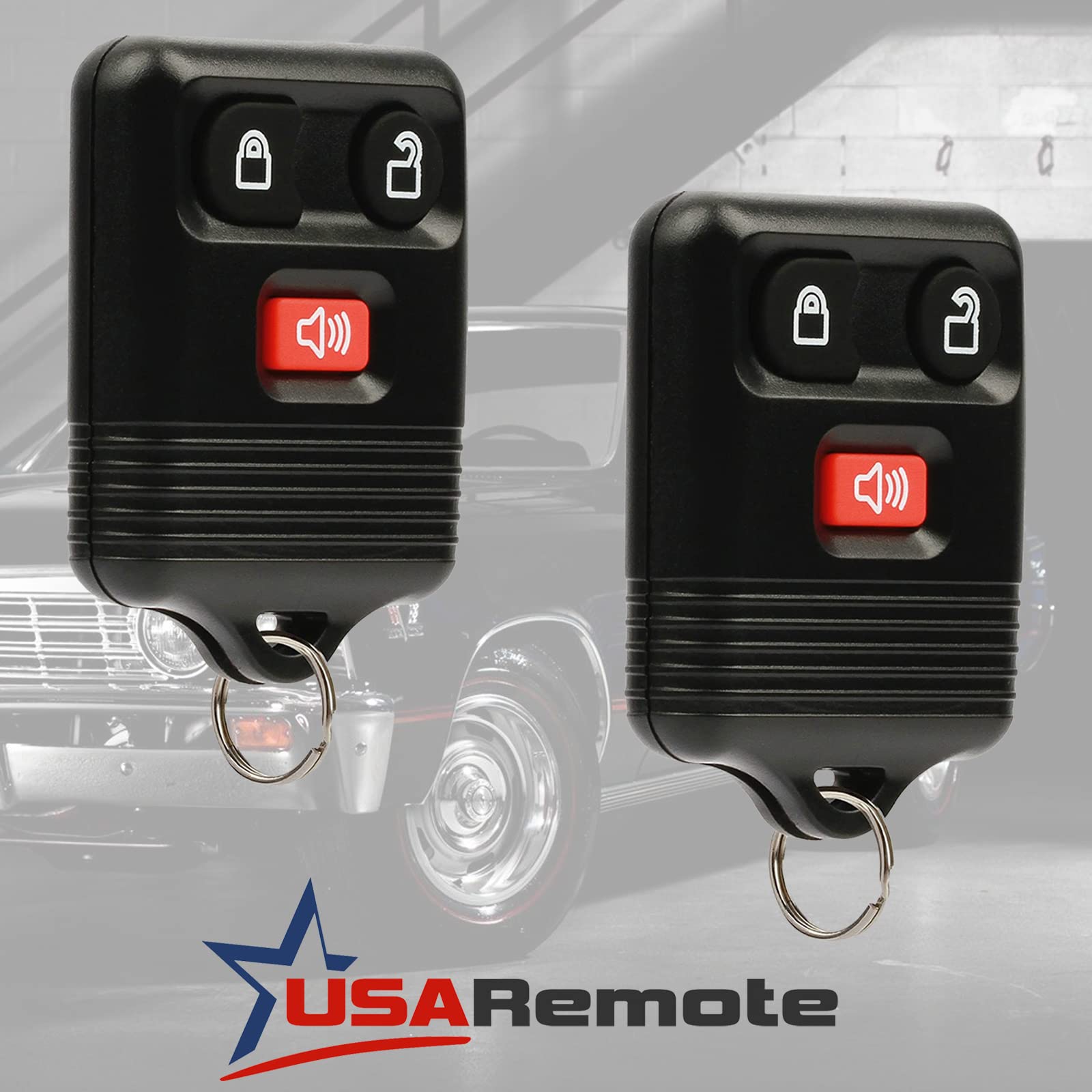 Key Fob Keyless Entry Remote fits Ford, Lincoln, Mercury, Mazda F150 F250 F350 Escape Expedition Explorer Ranger (and More), Set