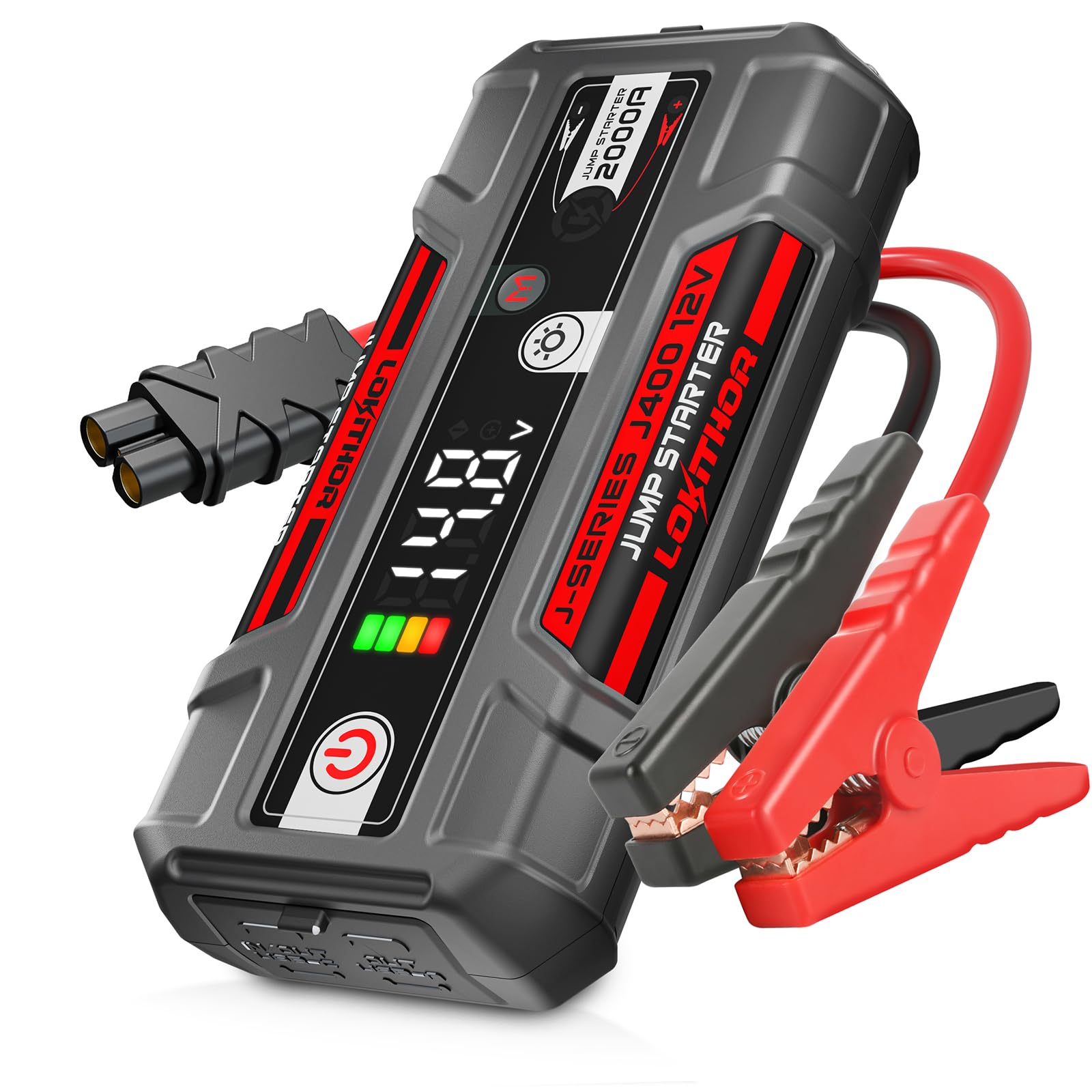 LOKITHOR J400 Jump Starter with ConnectMax Tech, 2000A 12V Battery Jumper Starter Portable, Lithium Jump Box and Jump Pack for U