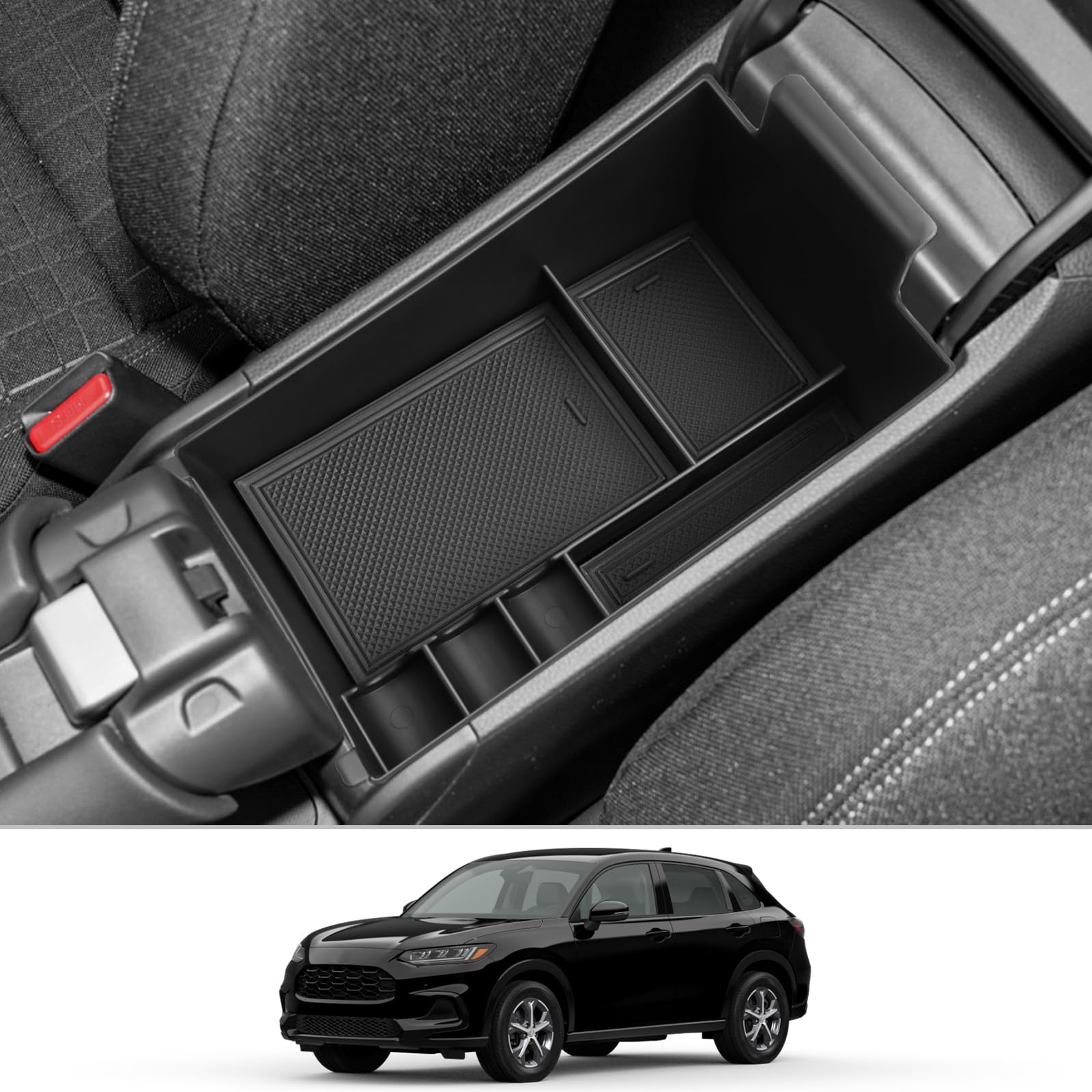 Cdefg 2023 Hrv Center Console Organizer Tray For 2023 2024 Hr-V Armrest Tray Storage Box Secondary Insert Tray Coin Container 20