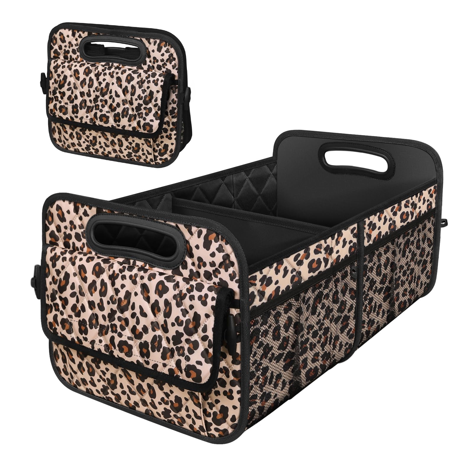 Deosk Car Trunk Organzier For Suv,Car Organziers And Storage With 6 Big Pocket For Women/Men 50L Waterproof Polyester Trunk Orga