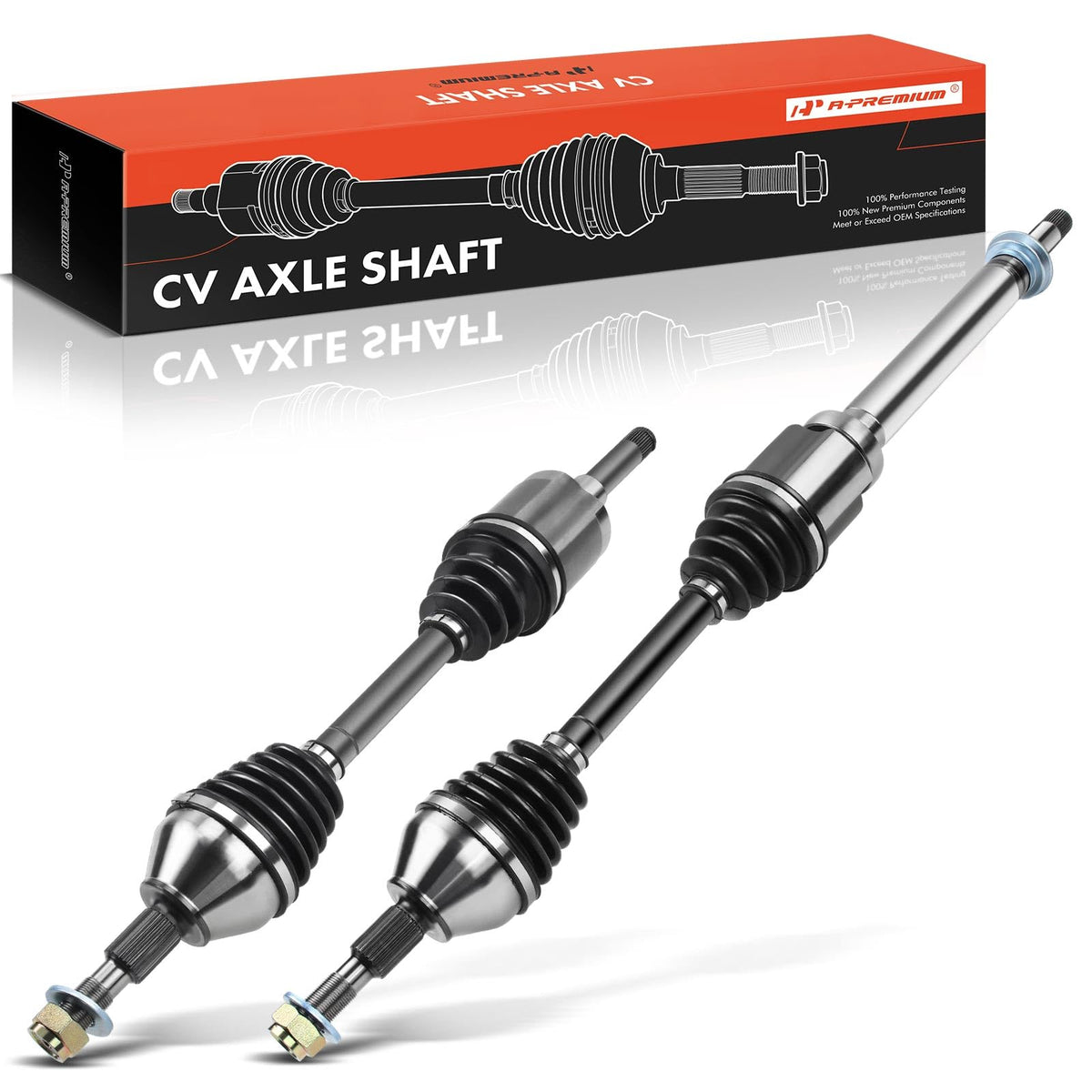 A-Premium Pair (2) Front CV Axle Shaft Assembly Compatible with Ford Fusion 2013-2018 & Lincoln MKZ 2014-2016, 1.5L 1.6L 2.0L, D