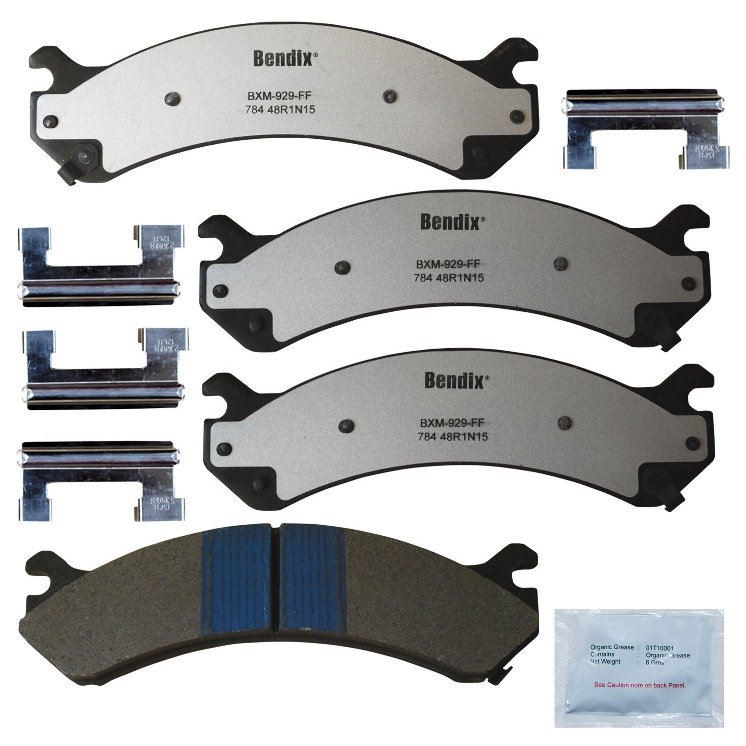 Bendix Fleet Metlok Mkd784Fm Front Brake Pads For Select Models Deville,Dts,Avalanche 2500,Express 3500,4500,Cargo,Pasajeros,Sil