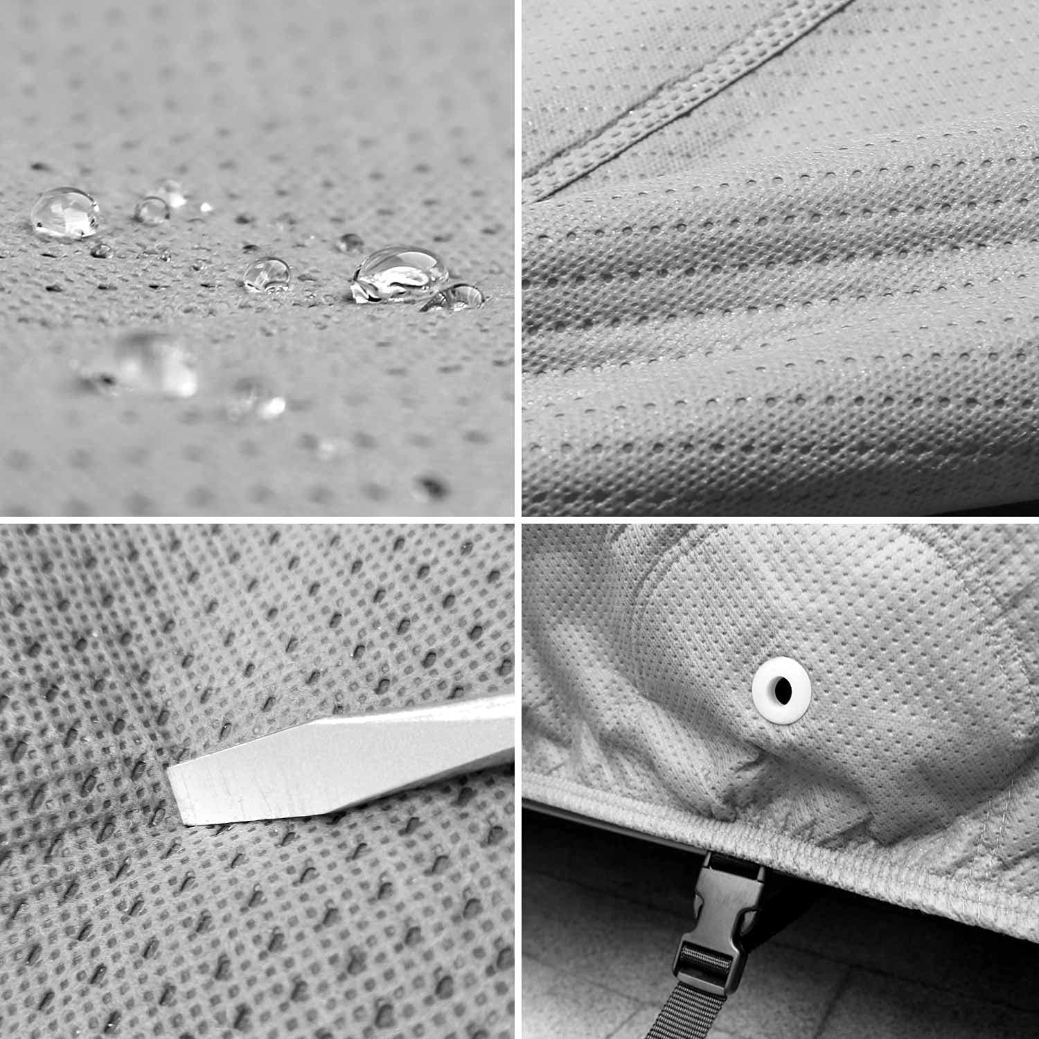 Leader Accessories Xtreme Guard Jeep Car Cover Waterproof All Weather Compatible For Jeep Wrangler 2 Door Cj,Yj, Tj,&Jk