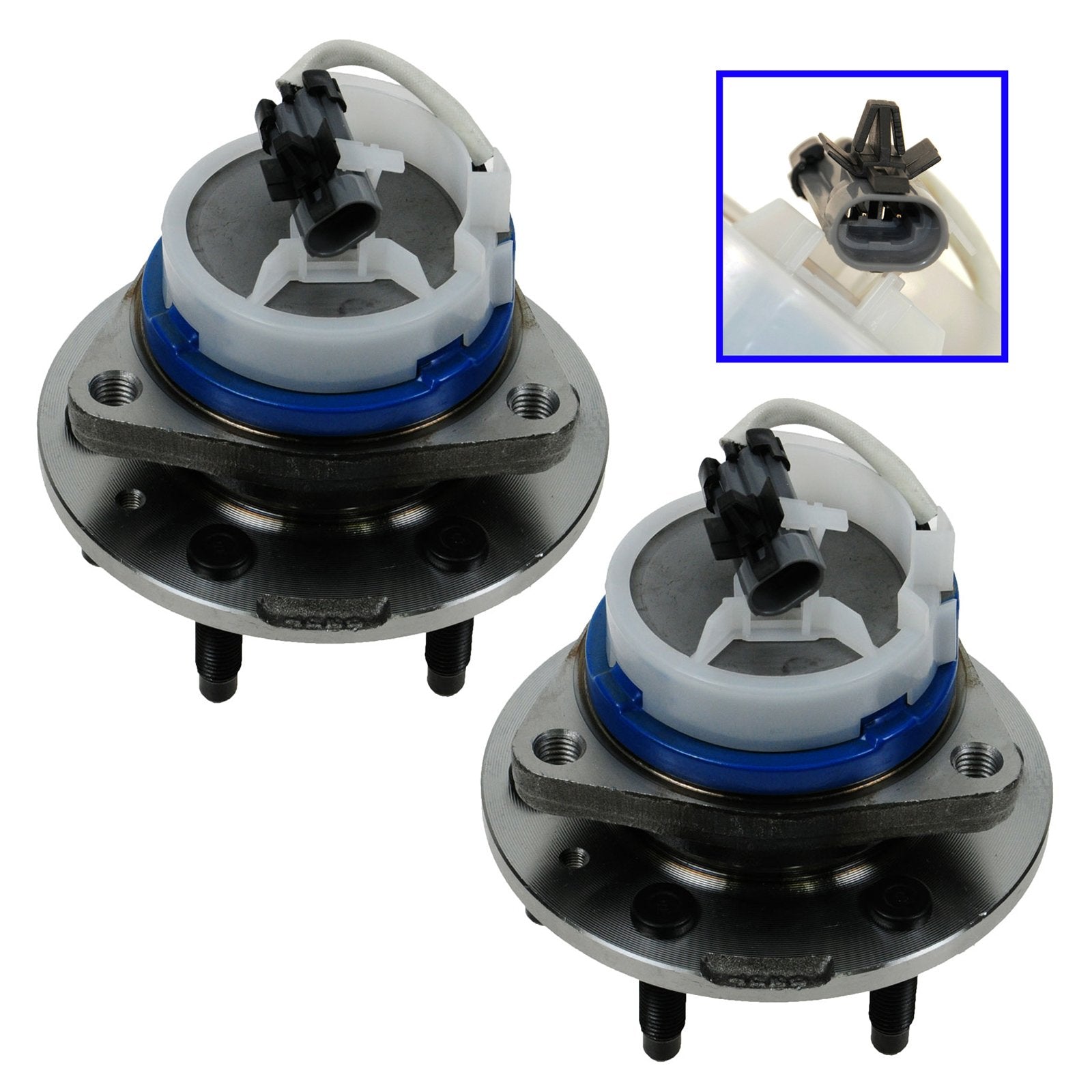 Trq Front Rear Wheel Hub Bearings Assembly Set Compatible With 2006-2007 Buick Terraza 2004-2007 Cadillac Cts 2004-2009 Srx 2005