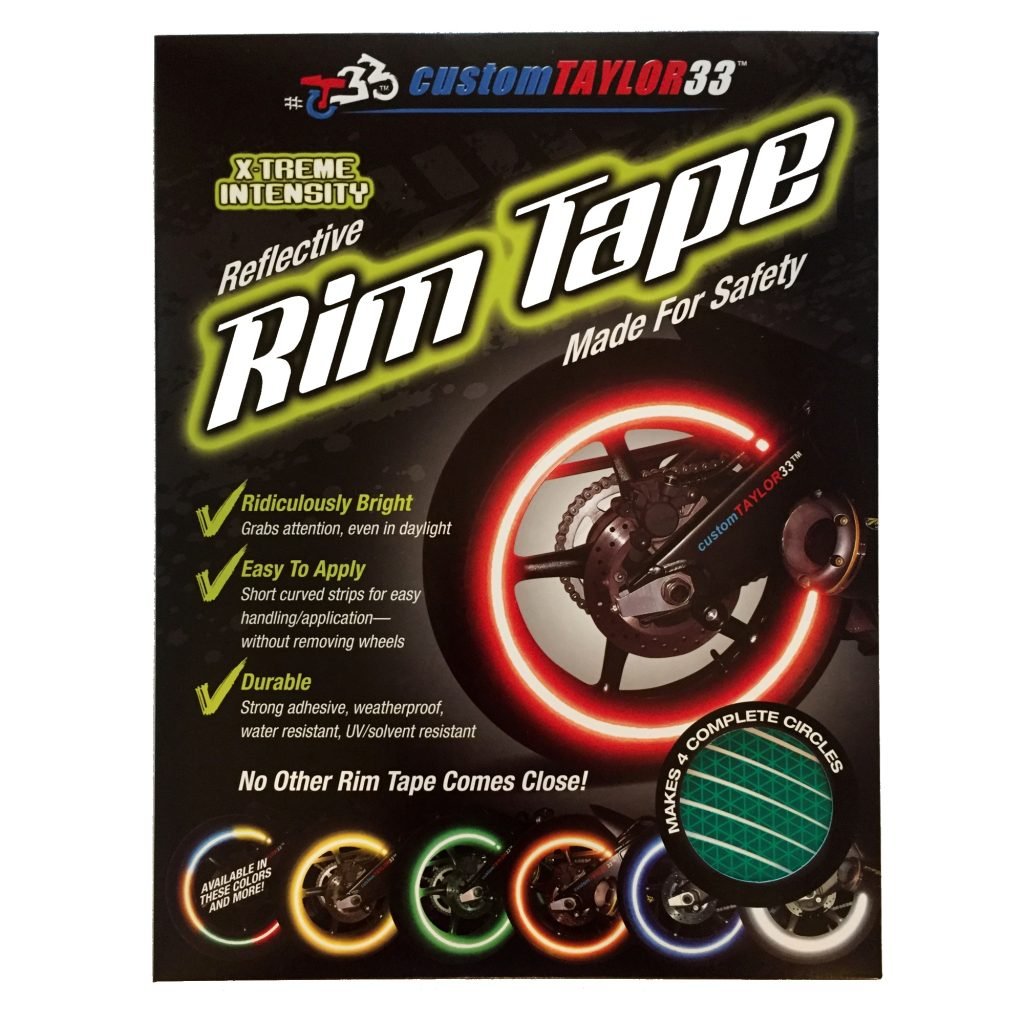 Customtaylor33 (All Vehicles) Green High Intensity Grade Reflective Copyrighted Safety Rim Tapes (Must Select Your Rim Size), 15'/17' (Combination Rim Size)