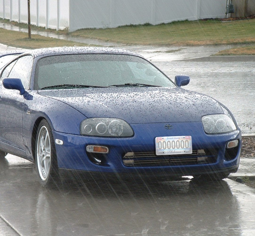 Zento Deals Clear License Plate Covers - 2-Pack - Novelty/License Plate Clear Flat Shields Covers (White 2)