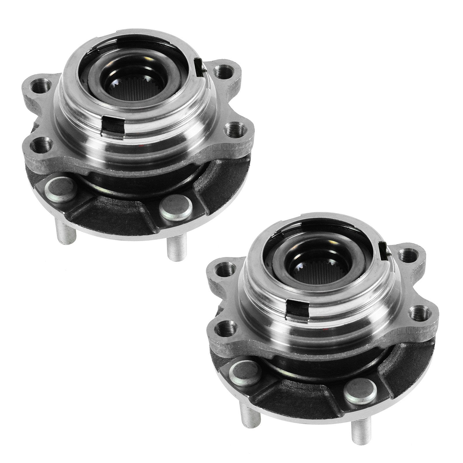 Trq Front Wheel Hub Bearings Assembly Set Compatible With 2007-2012 Nissan Altima
